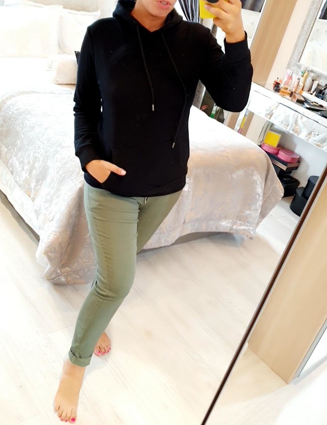 Leanna Sequin Angel Wing Back Hooded Sweatshirt