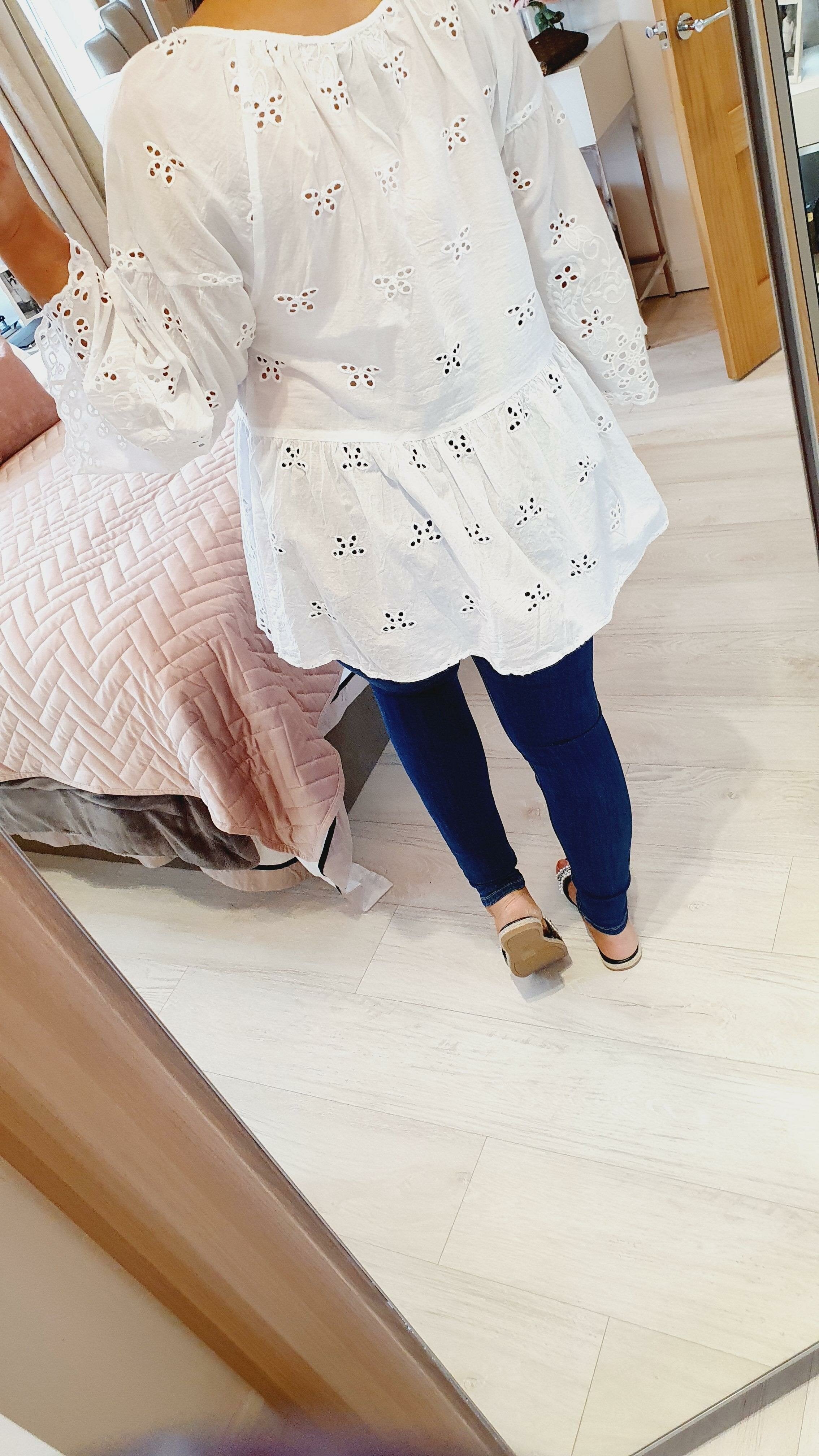 Grace White Embroidery Anglaise Blouse