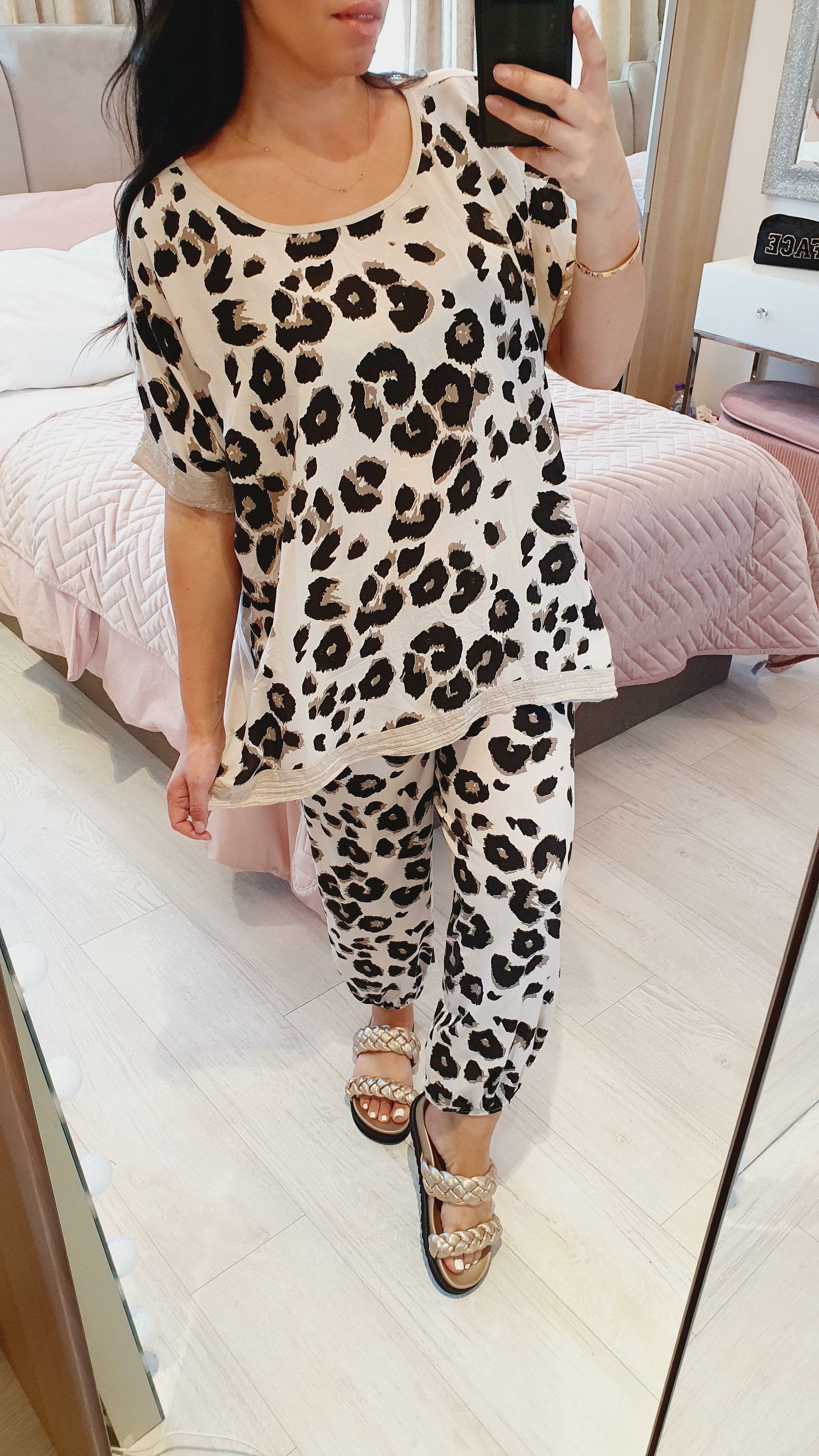 Tyne Leopard Print Oversized Hareems