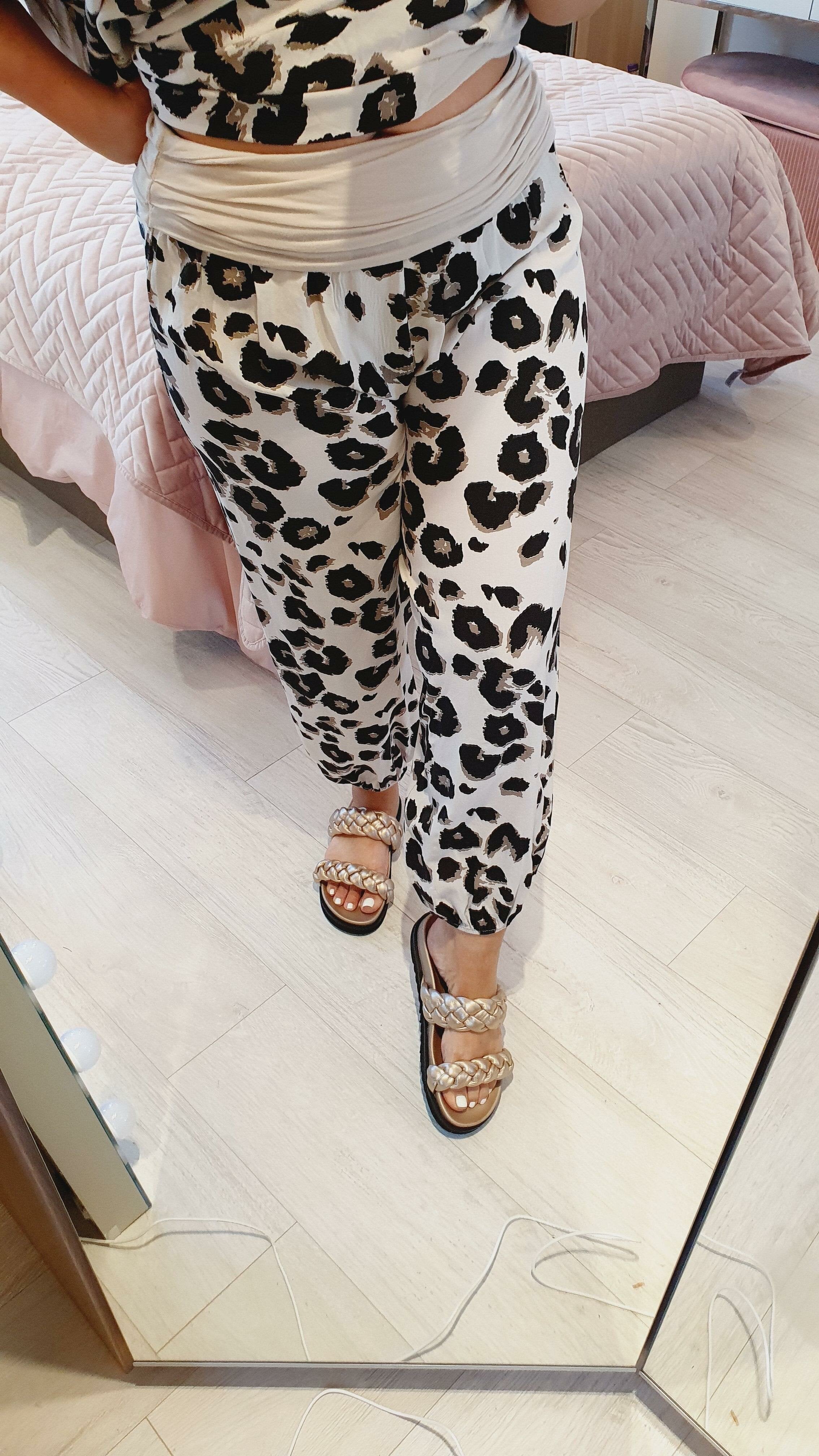 Tyne Leopard Print Oversized Hareems
