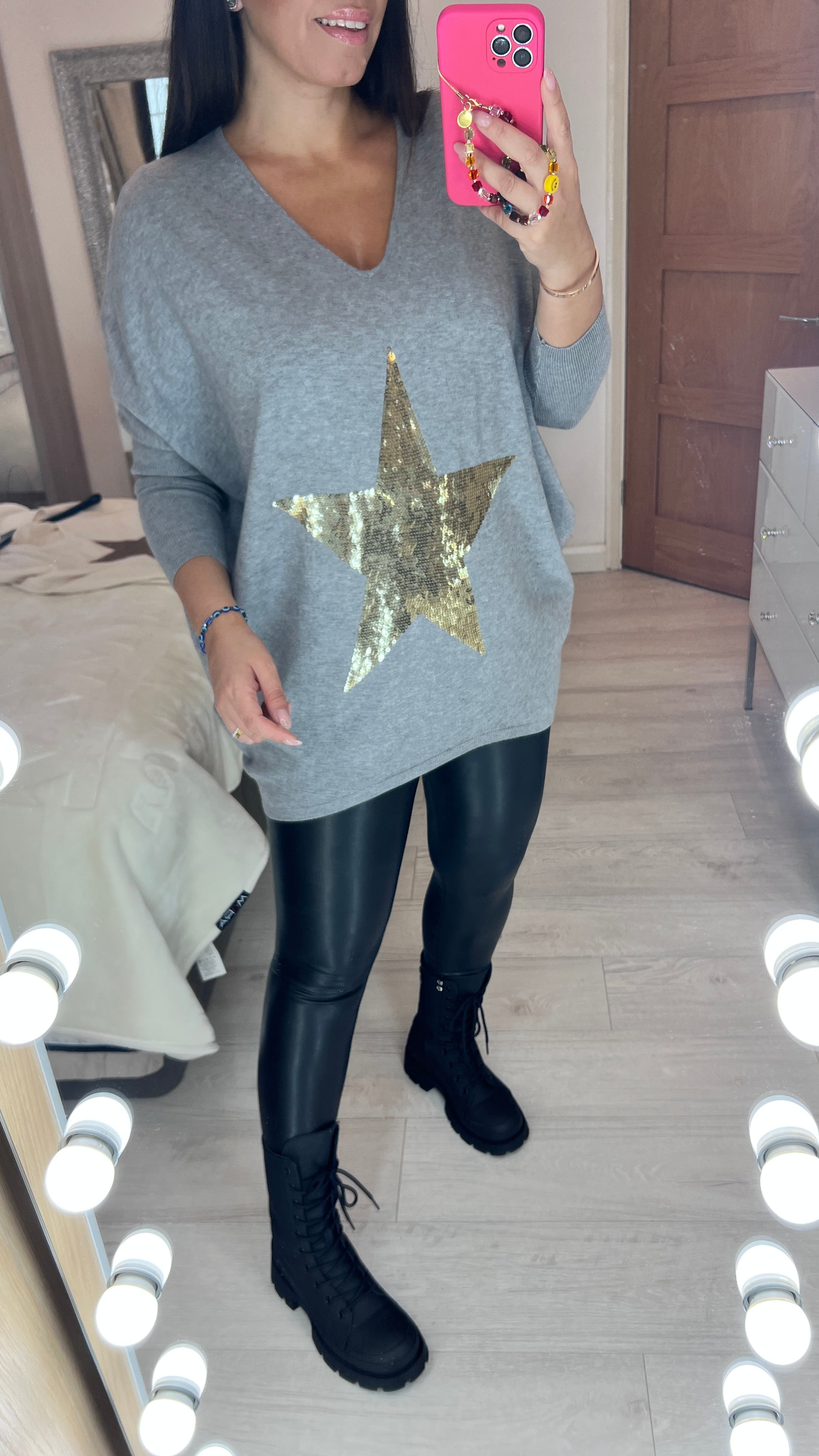 Captain Gold Sequin Star Jumper