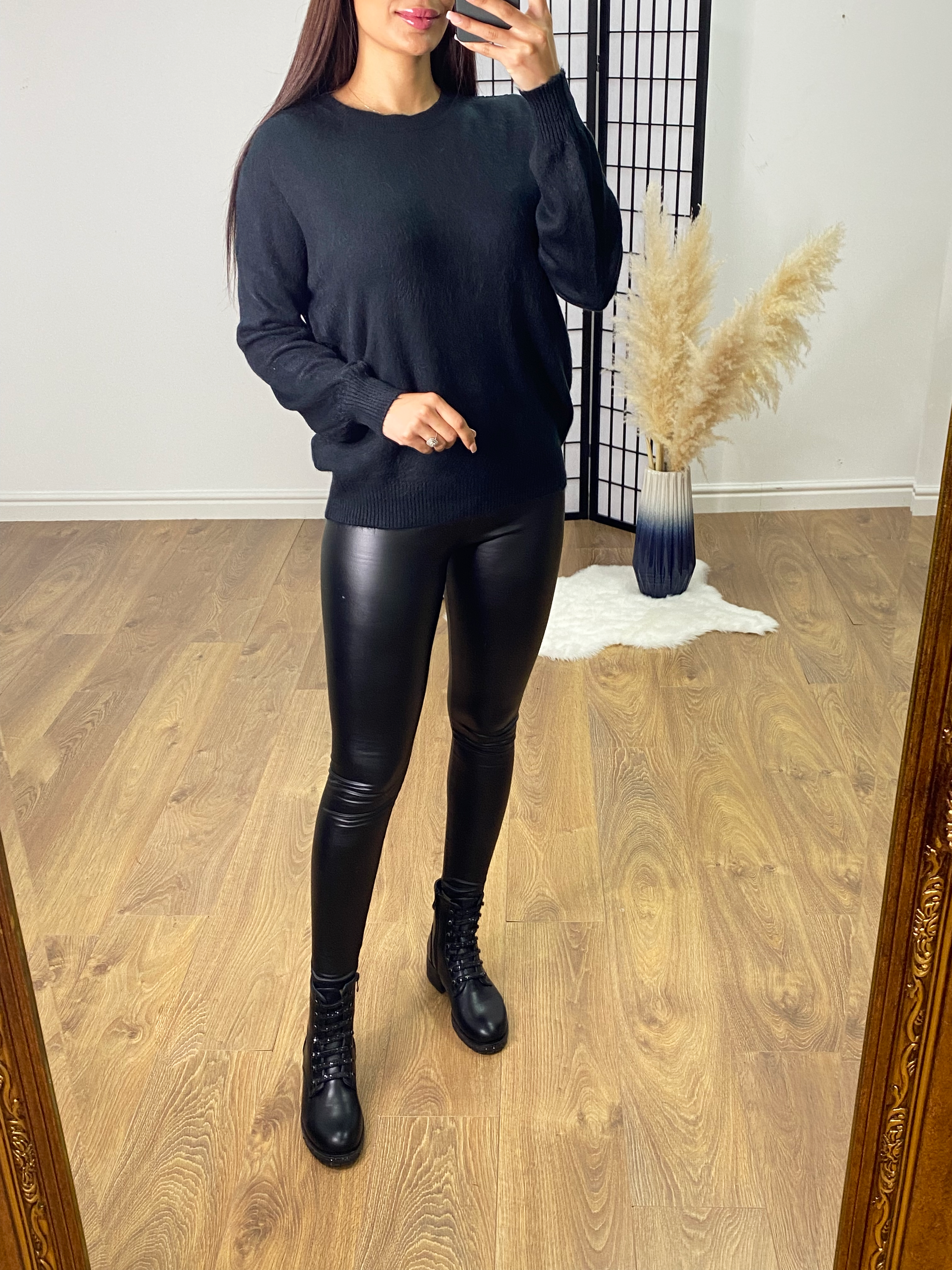 Tina Crochet Detail Cut Out Back Jumper