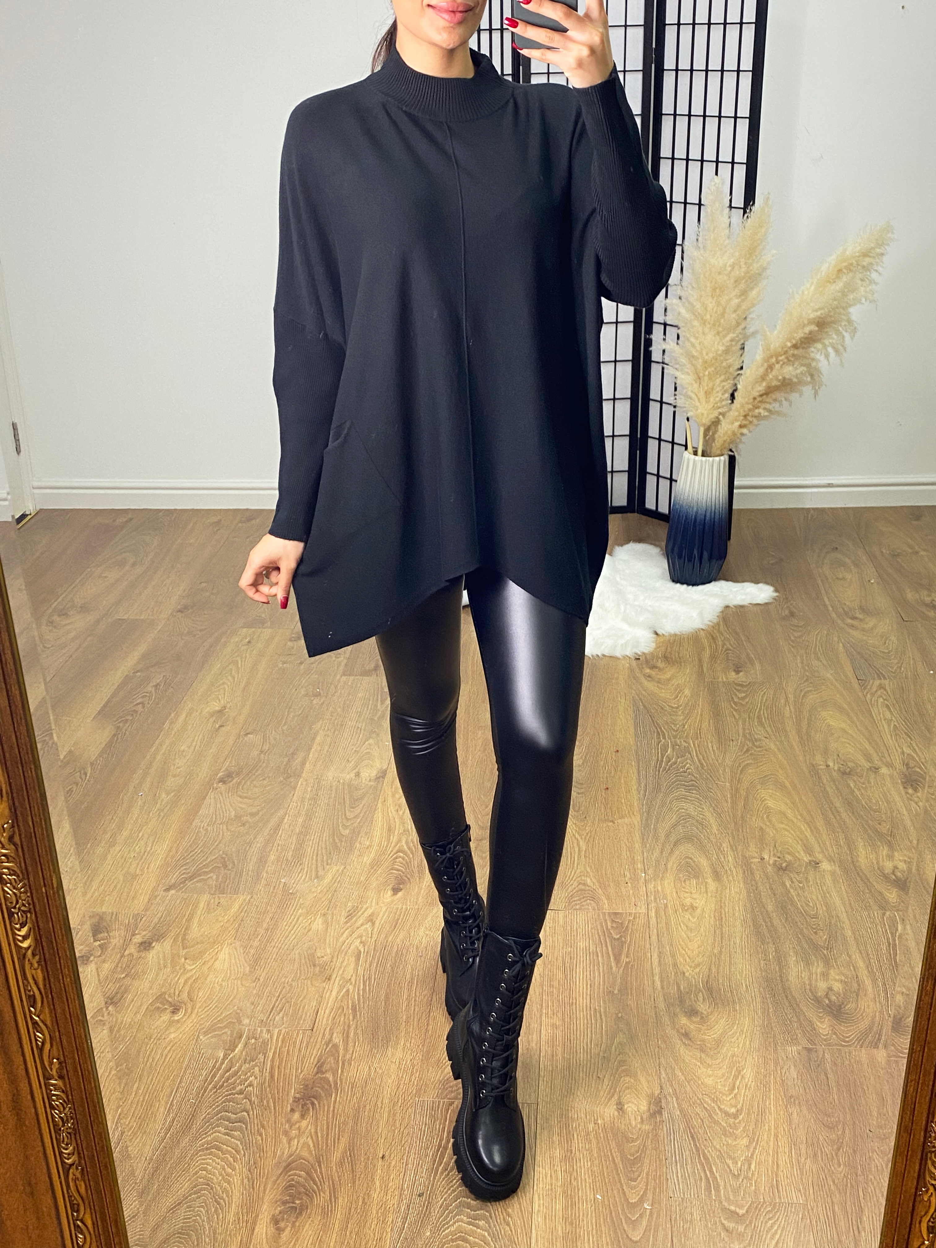 Katerina Supersoft Oversized Dip Hem Jumper