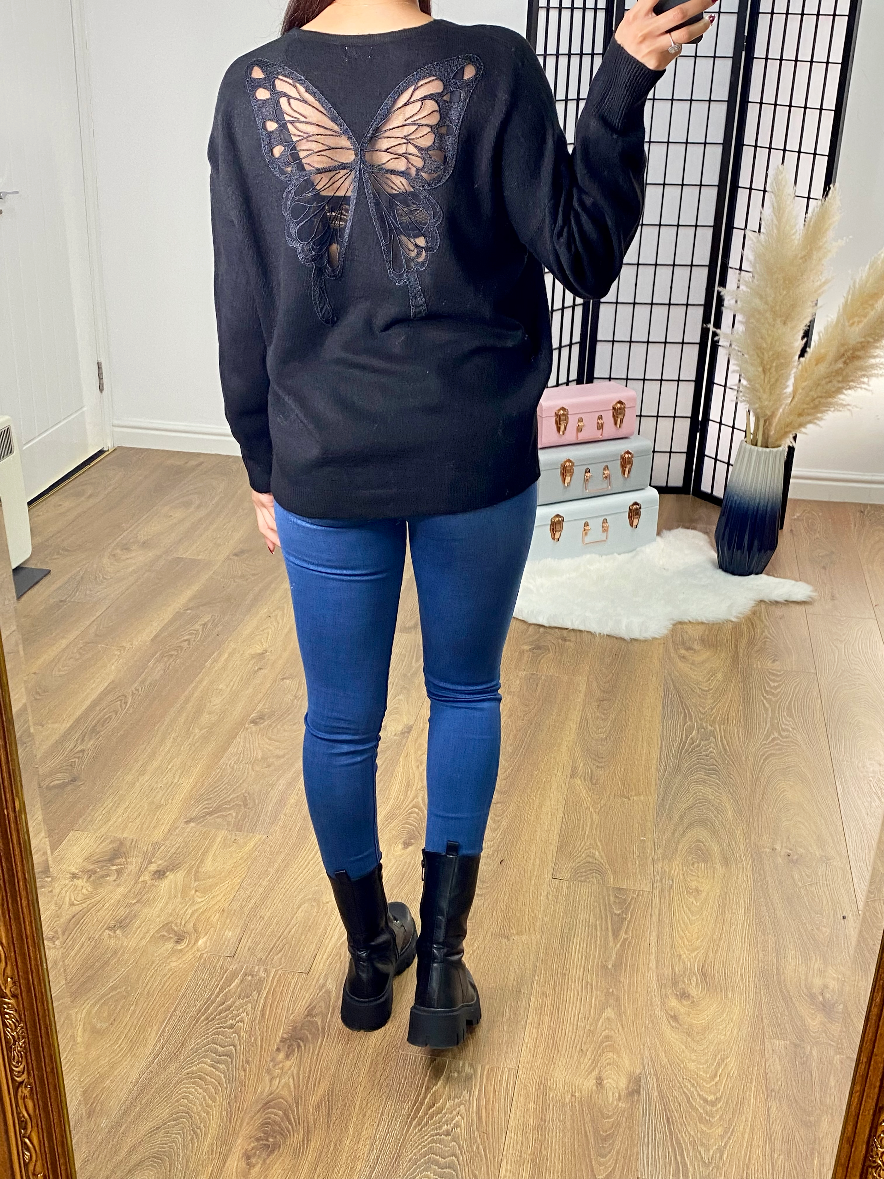 Trippier Butterfly Motif Jumper