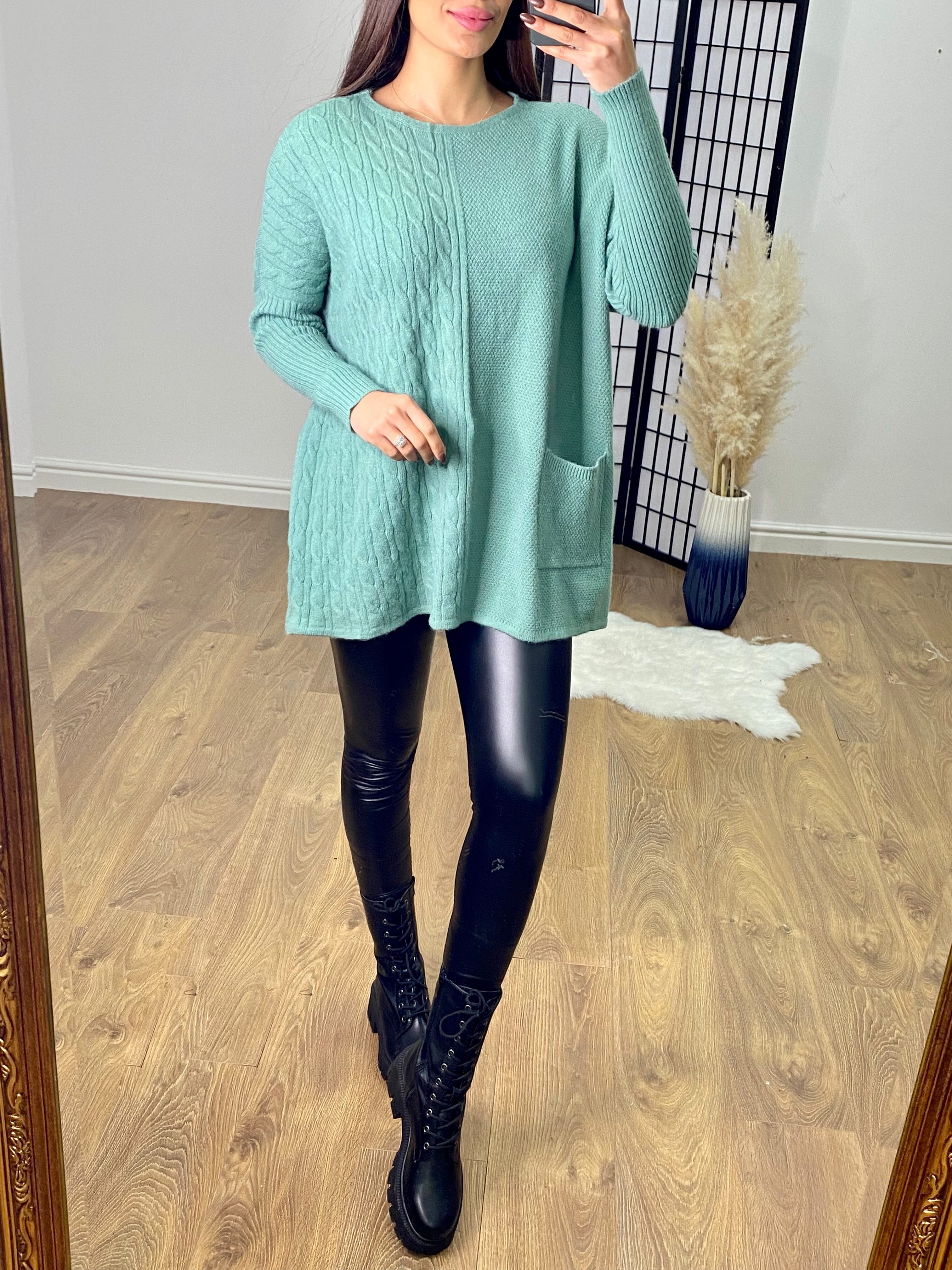 Hopper Cable Knit Textured Jumper