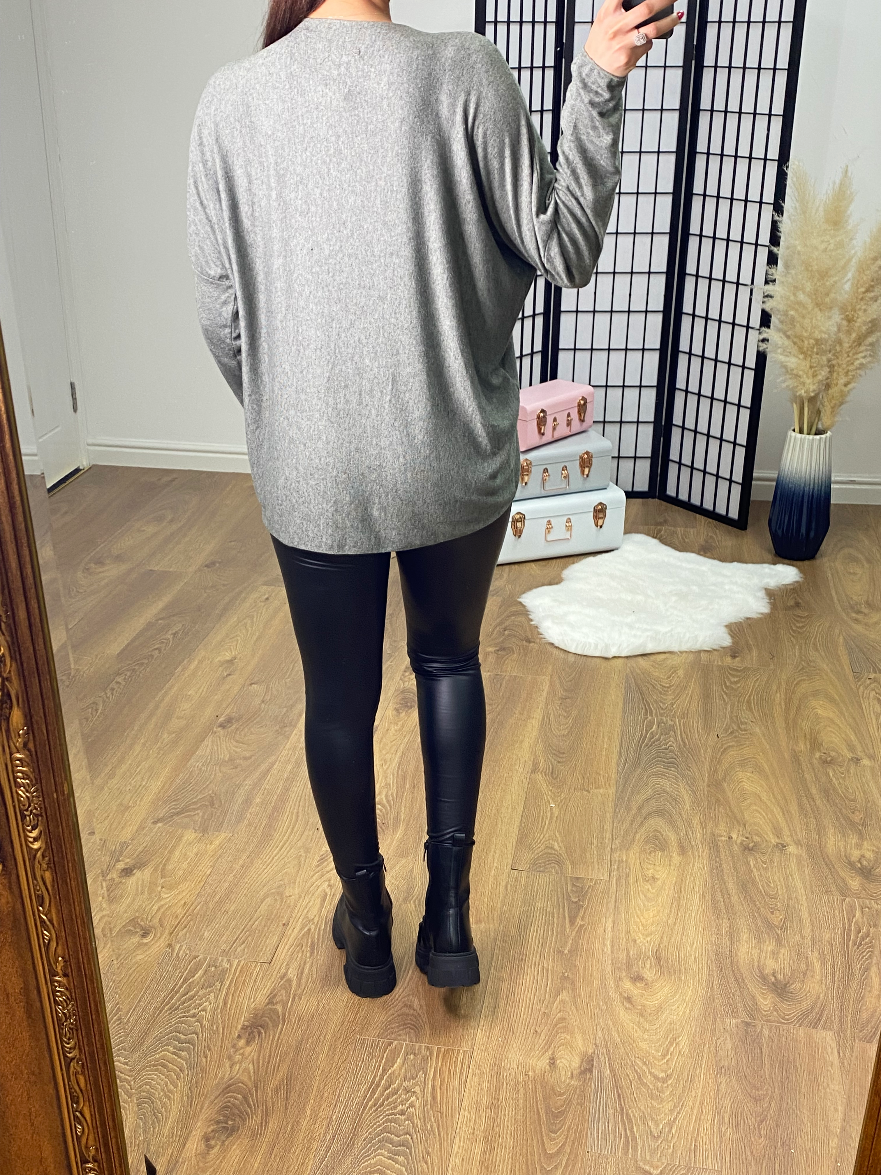 Danila Super Soft Studded Star Print Thin Knit Jumper