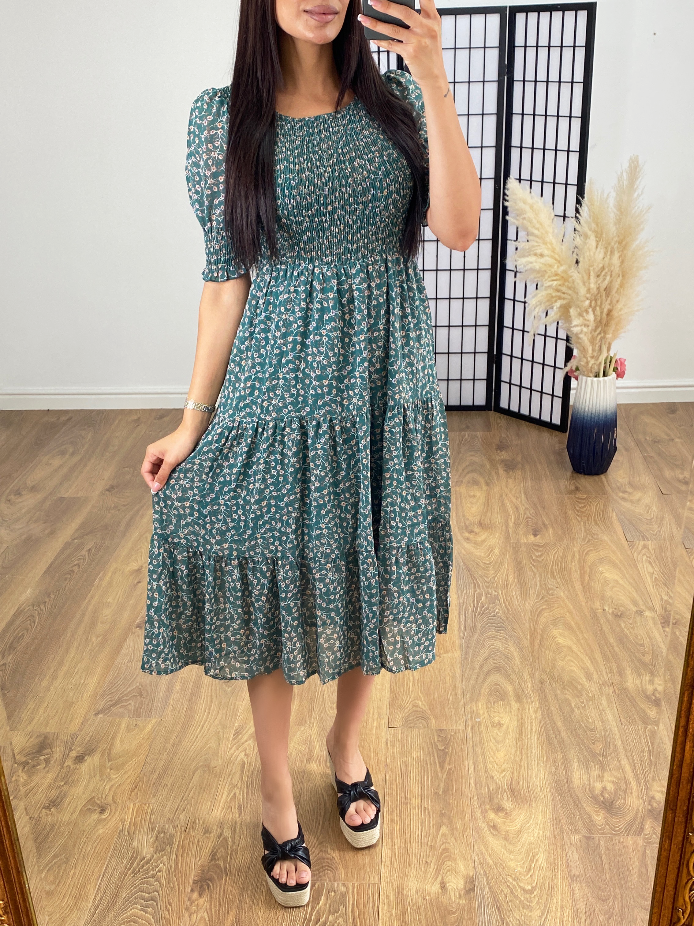 Zelix Ditsy Floral Print Dress