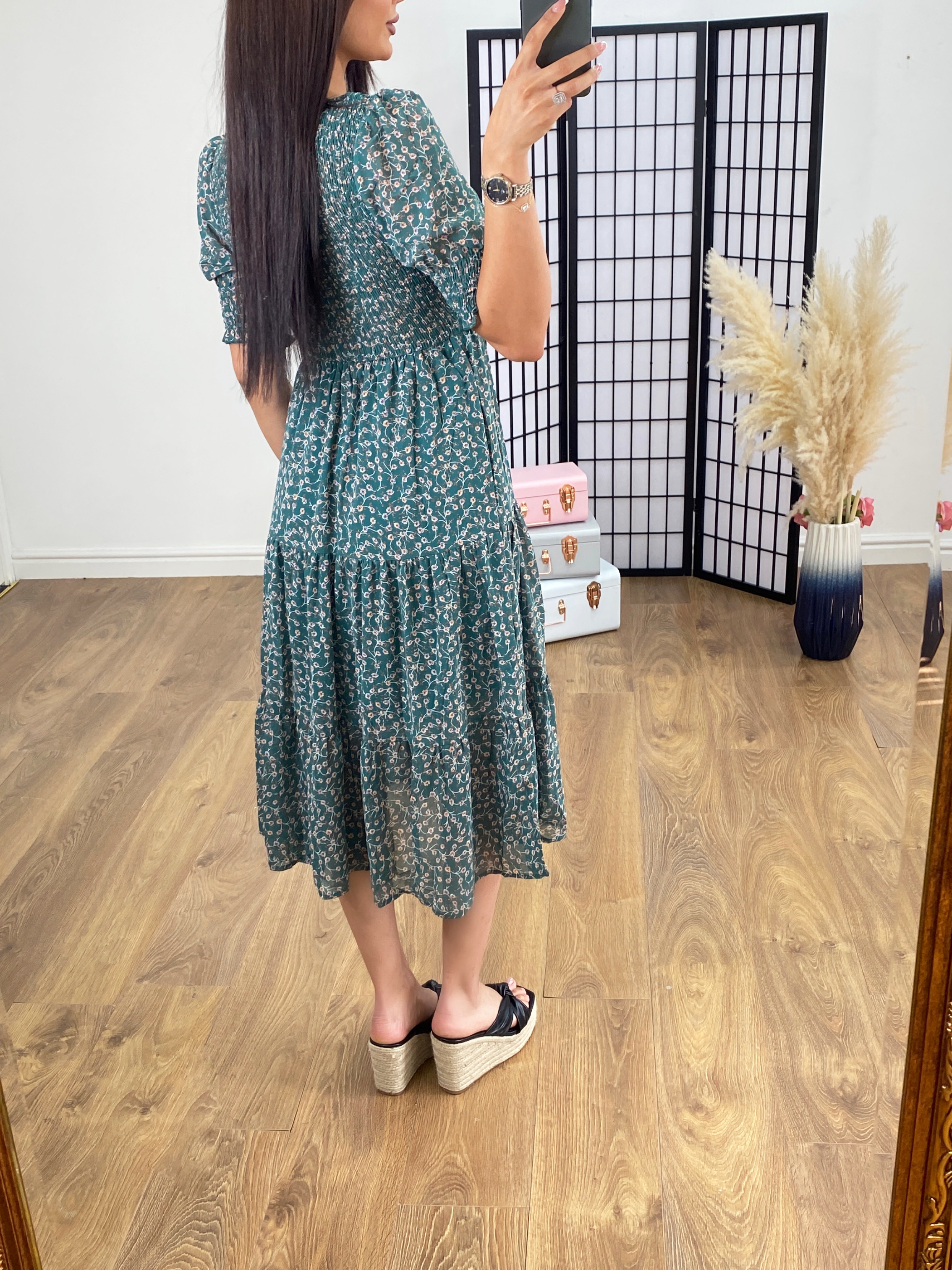 Zelix Ditsy Floral Print Dress