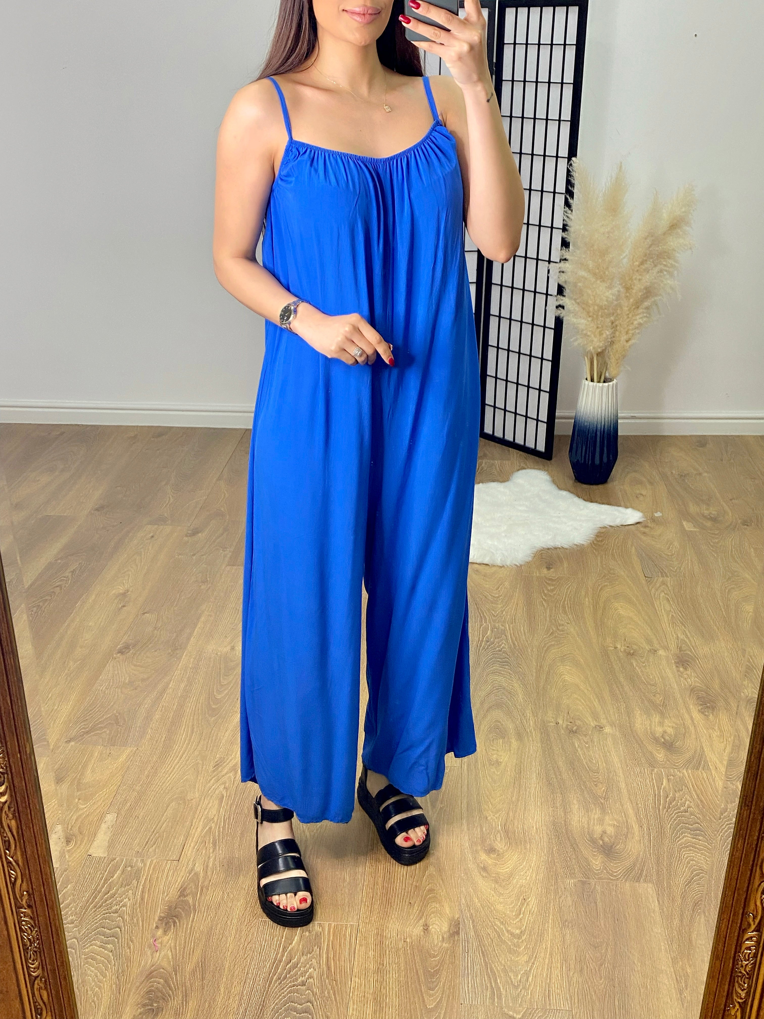 Jamie-Lynn Plain Wide Leg Jumpsuit
