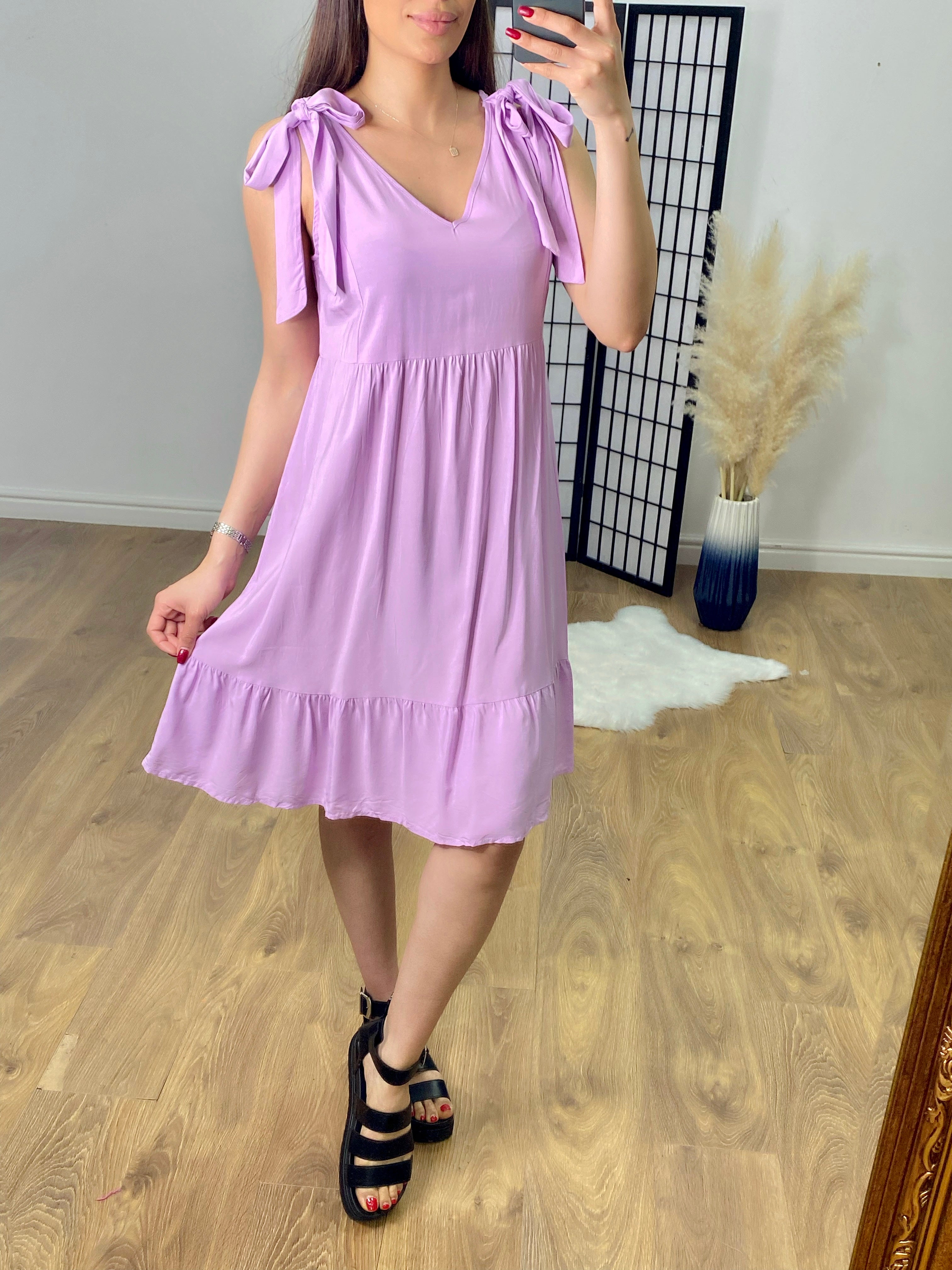 Croatia Tie Detail Smock Dress