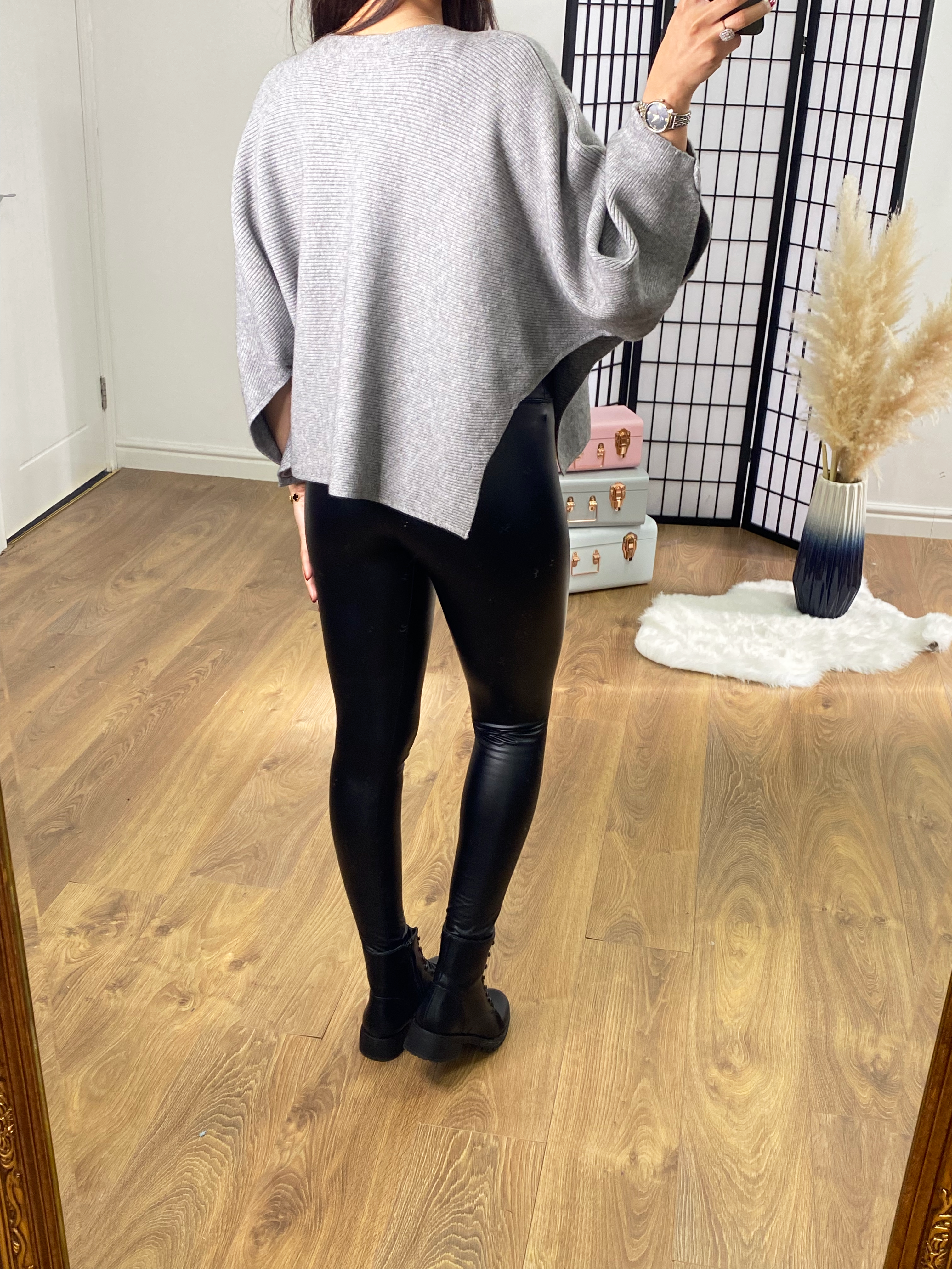 Kirby Ribbed Batwing Tie Side Jumper