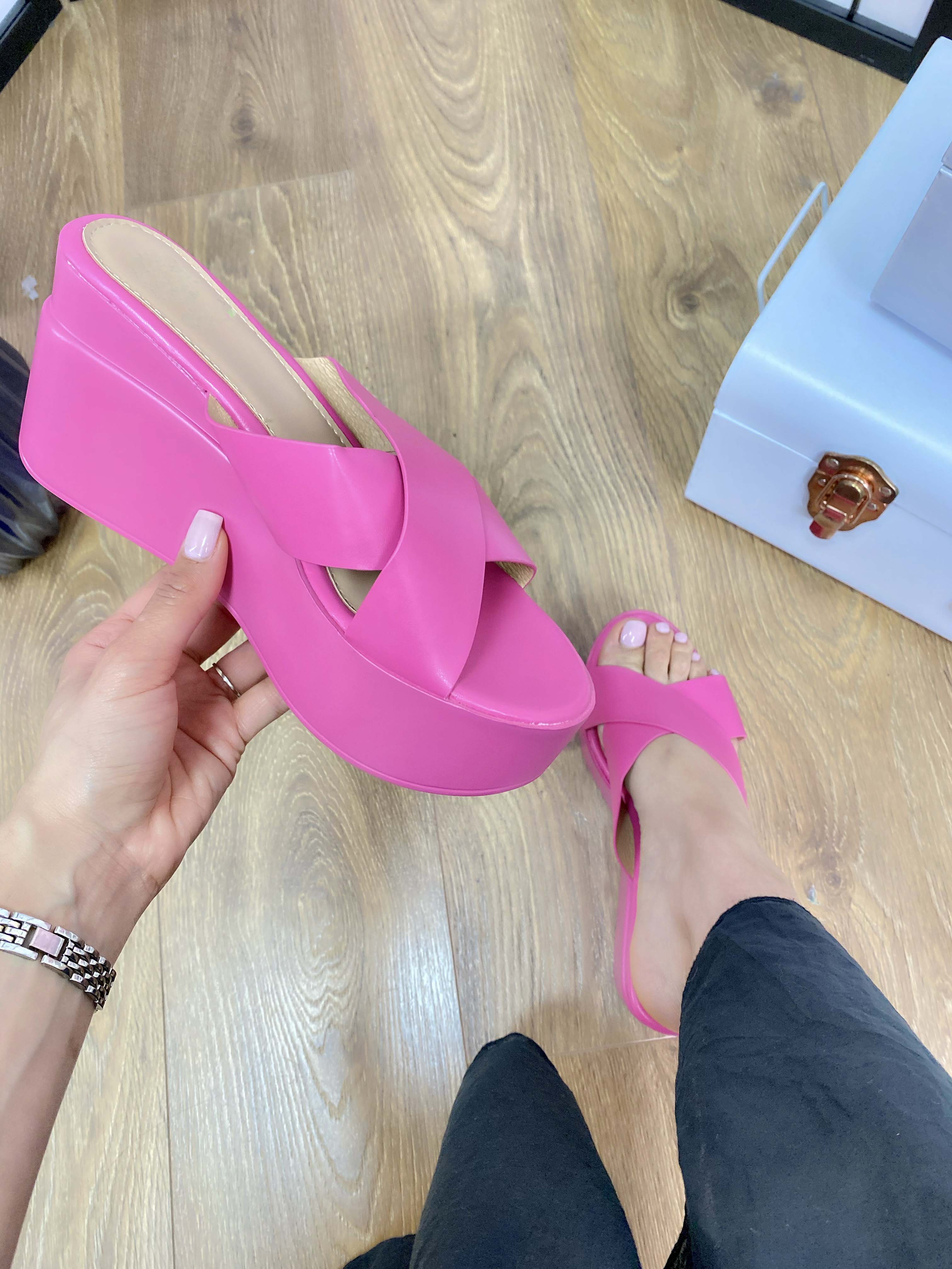 Maldives Cross Strap Platform Sandal