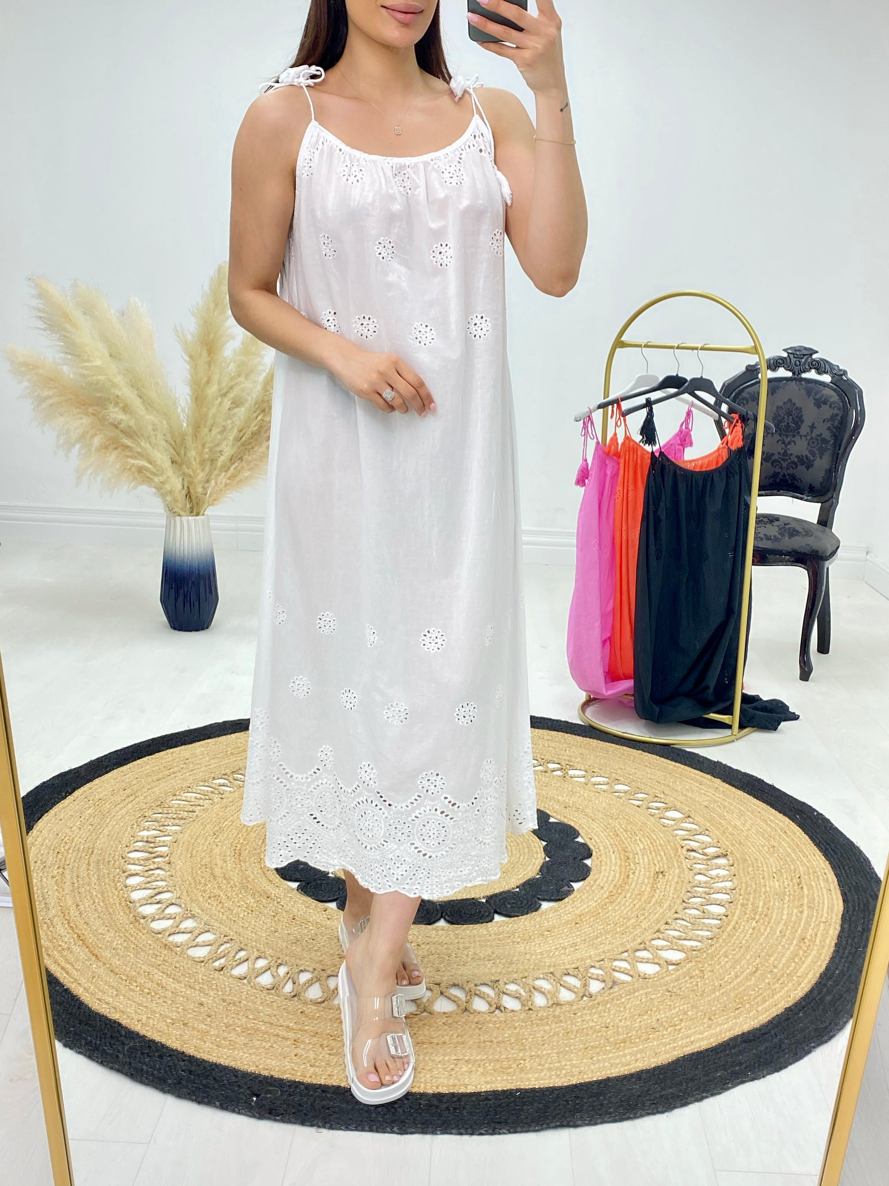 Samantha Broderie Smock Dress