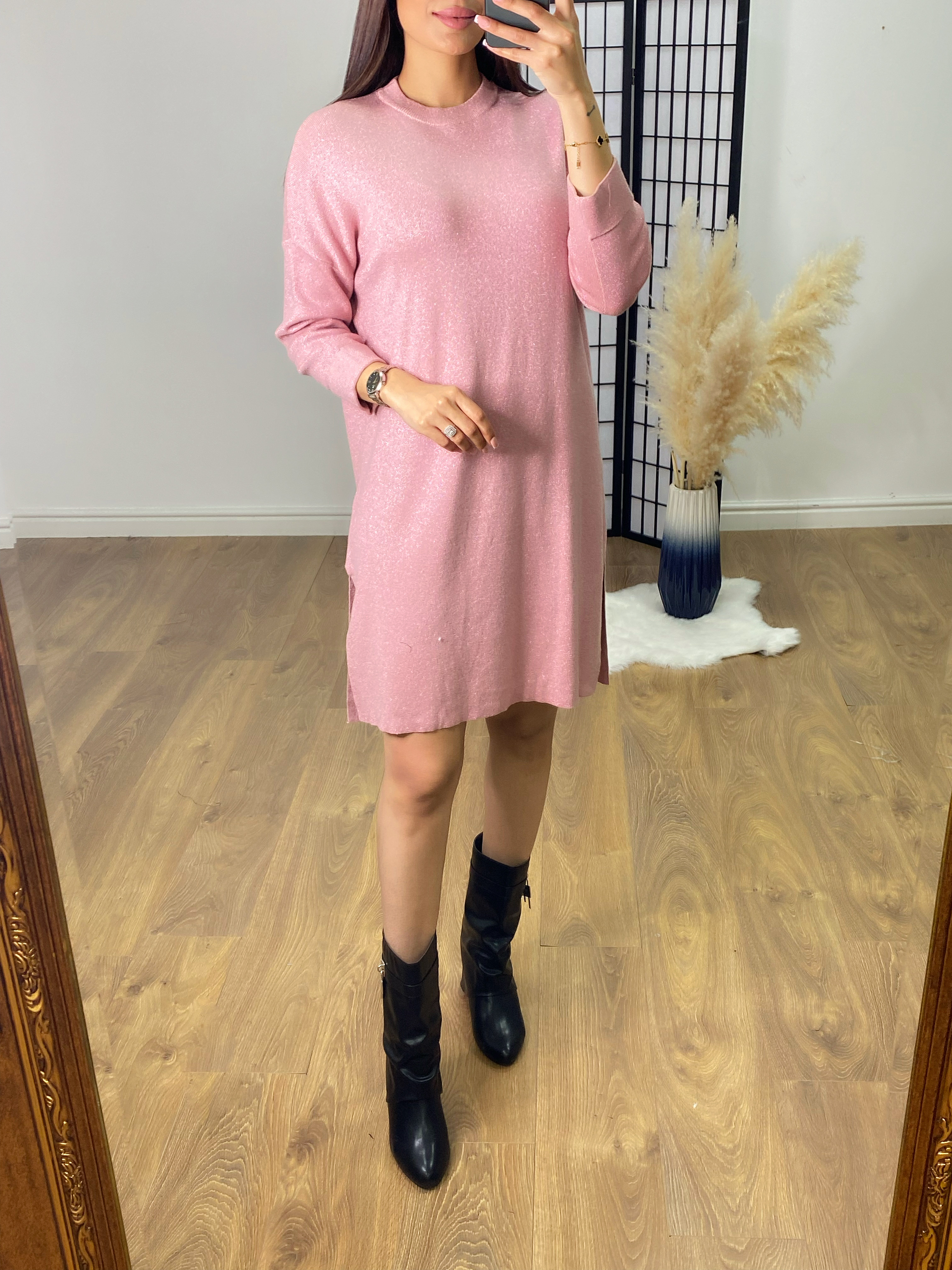 Darling Lurex Knitted Dress