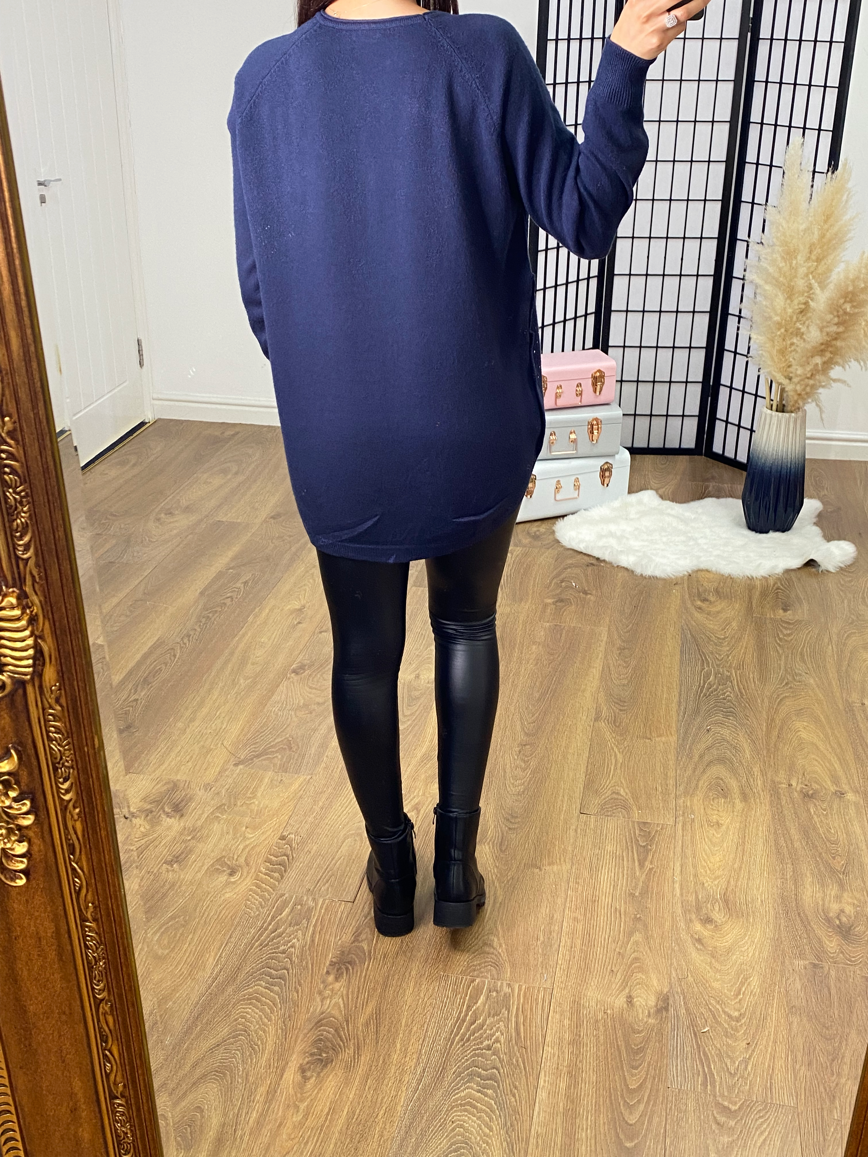 Aisha Diamante Scatter Longline Jumper