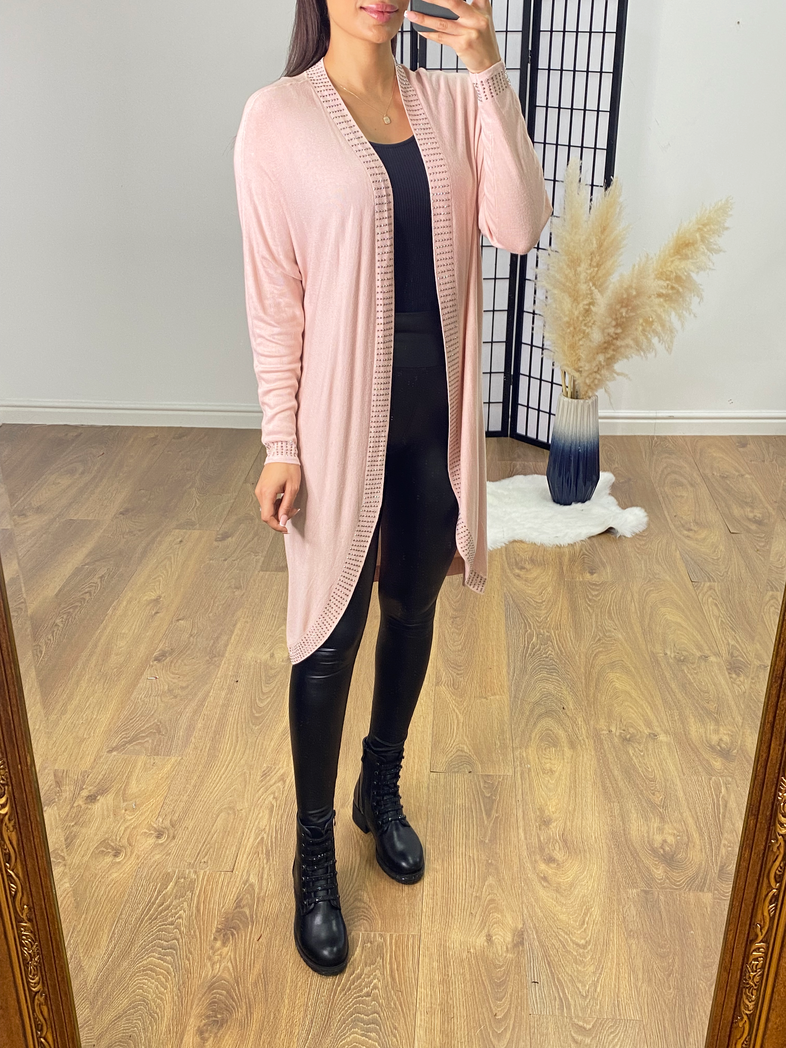 Kelvin Lightweight Studded Longline Cardigan