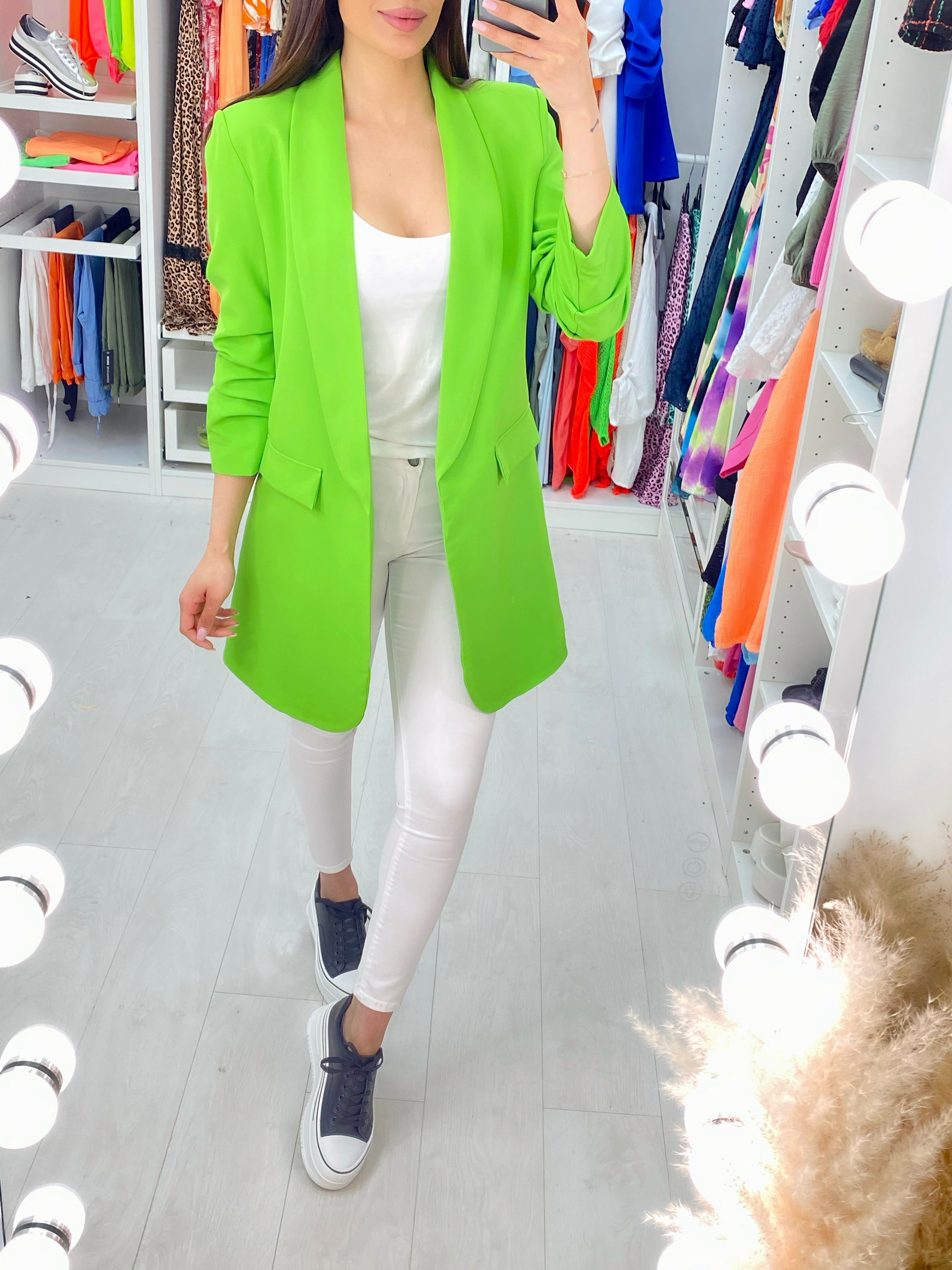 Raelle Ruched Sleeve Blazer