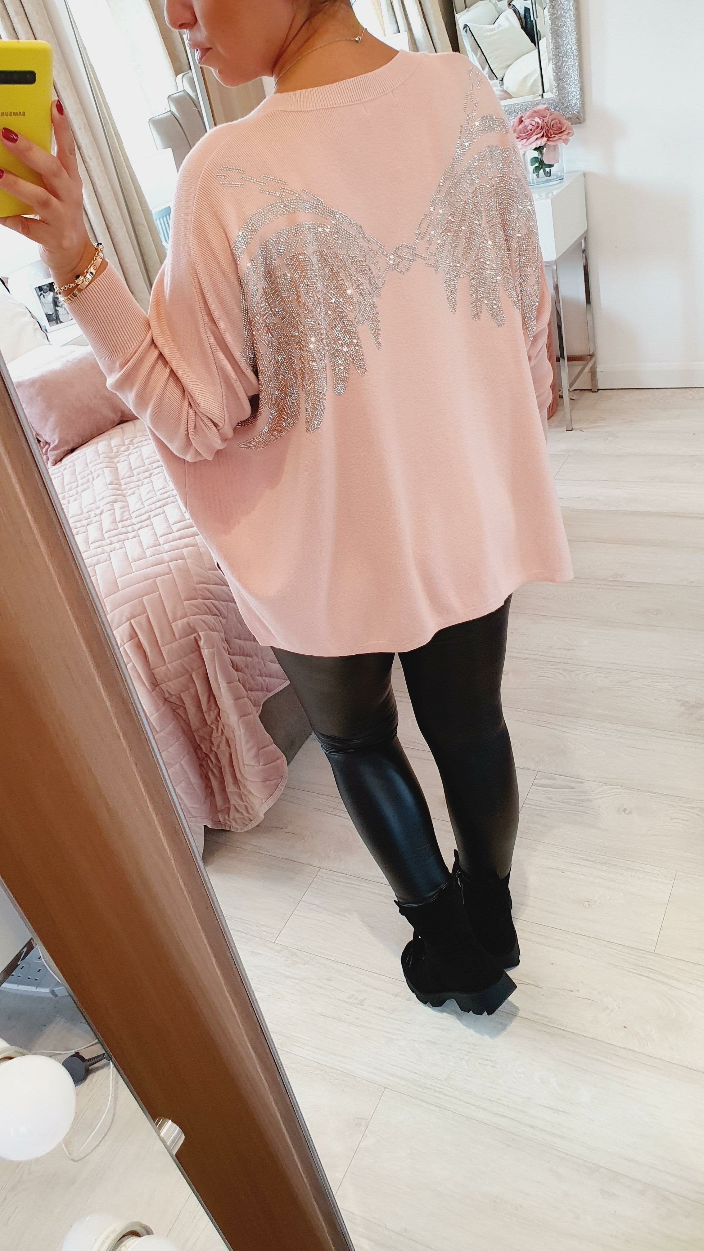 Alison Diamante Angel Wing Back Knit Jumper