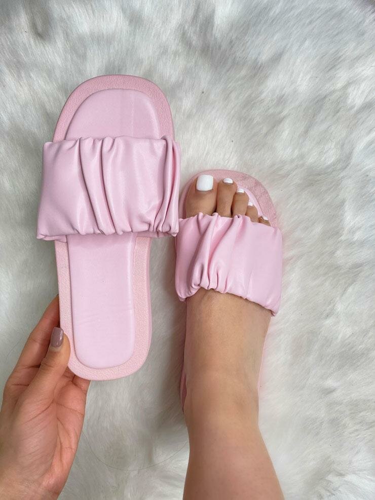 Banks Plain Ruched Front Slider