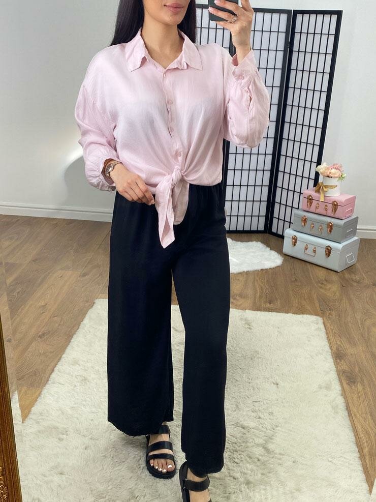 Betina Loose Fit Tie Front Shirt