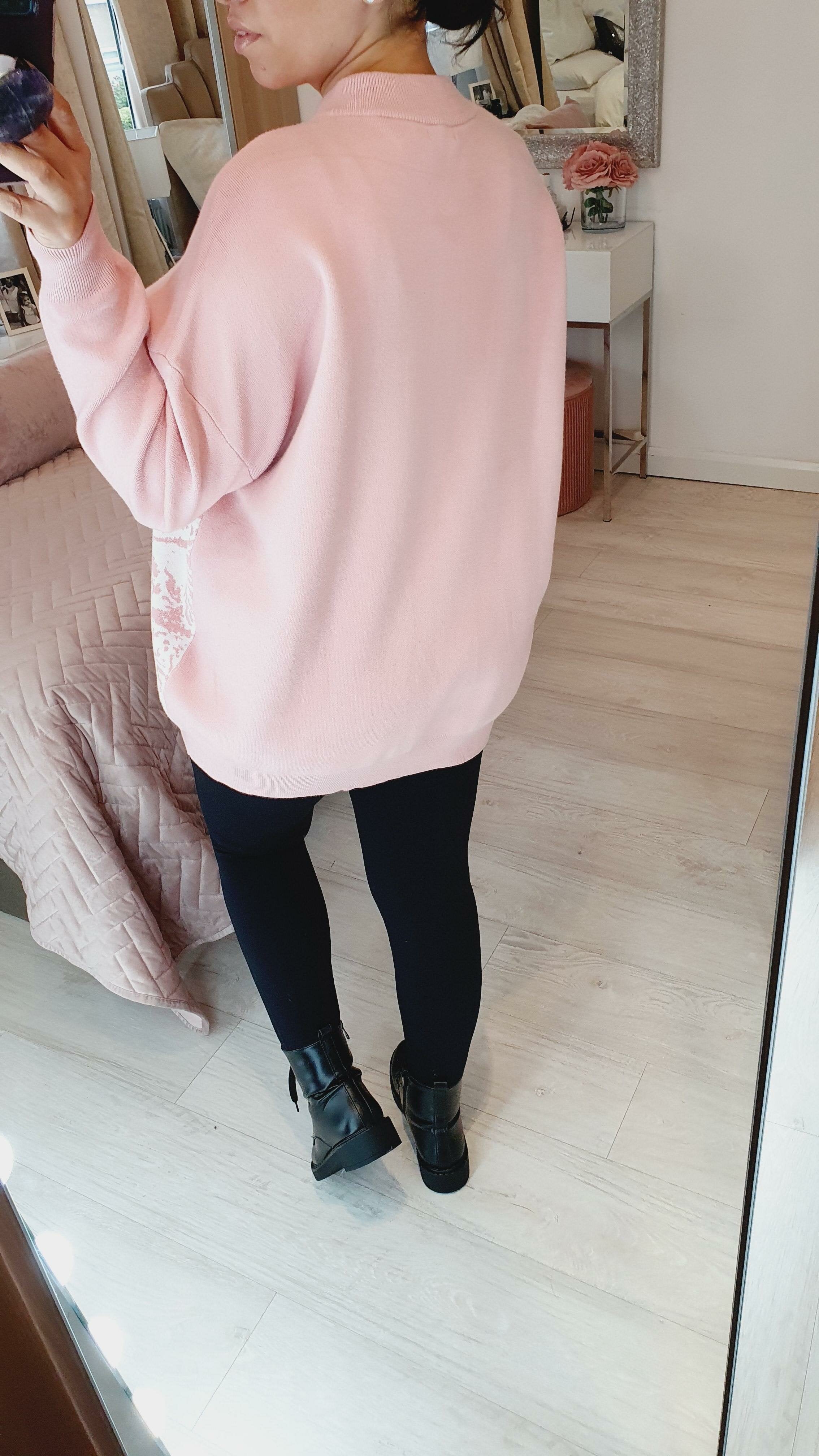 Bianka Landscape Printed Super Soft Oversized Knitted Jumper