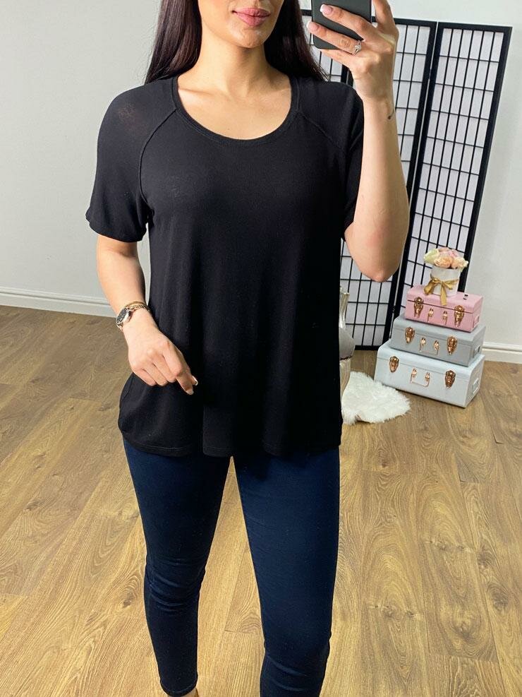 Bonecca Plain Fine Knit Top