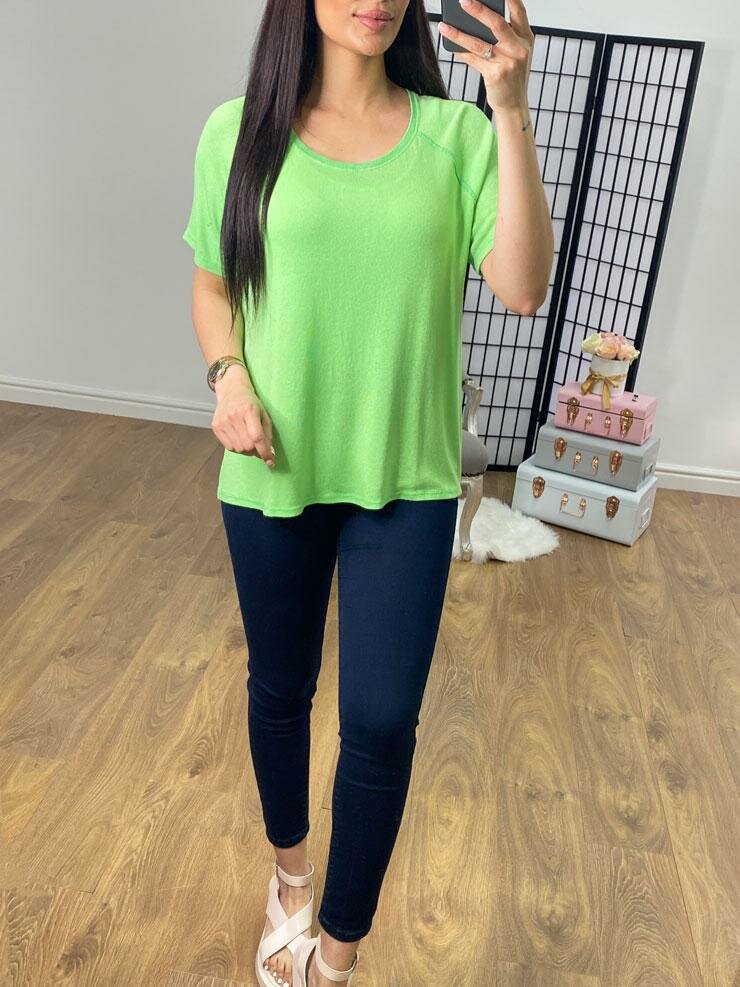 Bonecca Plain Fine Knit Top