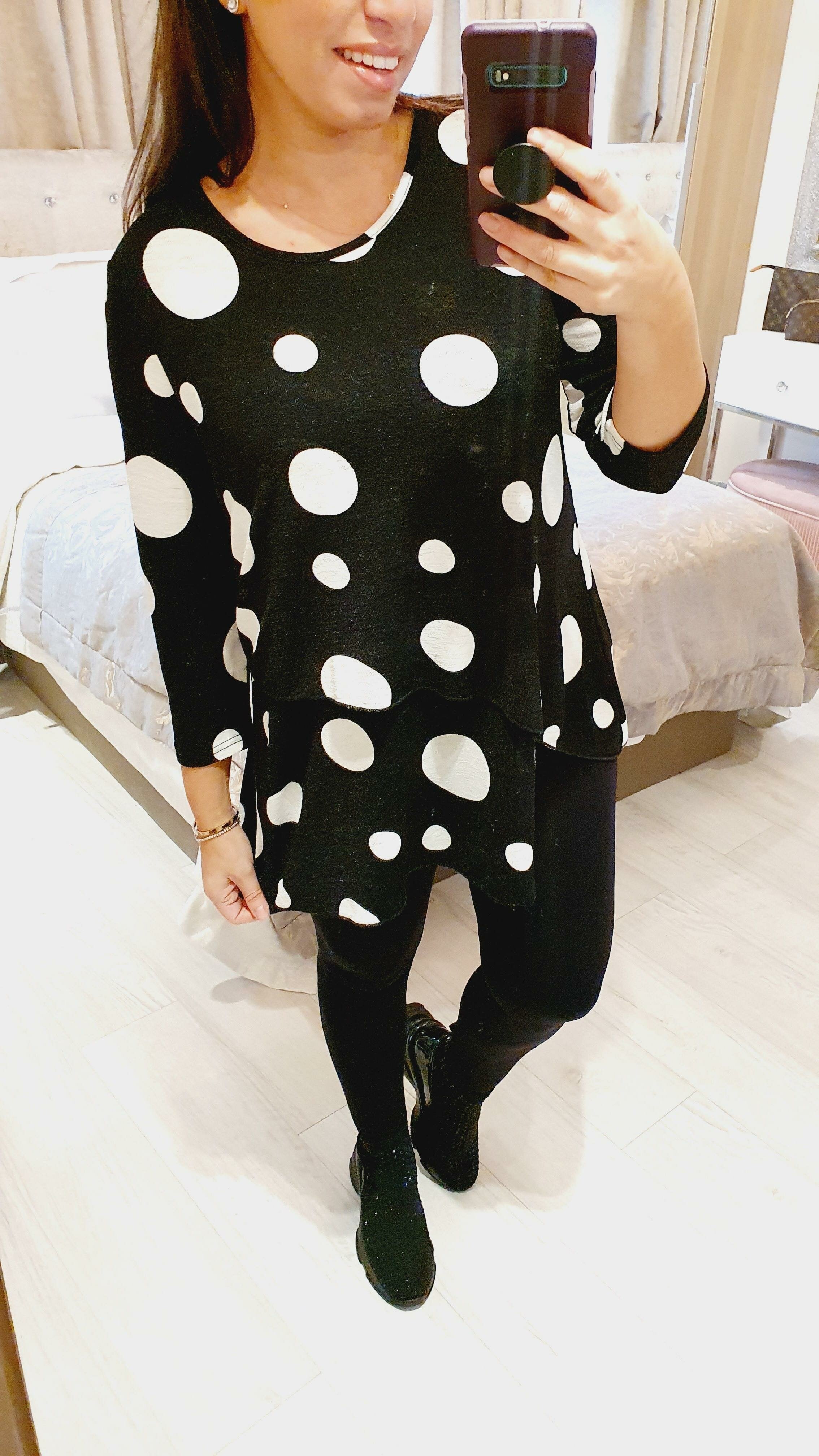 Mylina Polka Dot Super Soft Thin Knit Jumper