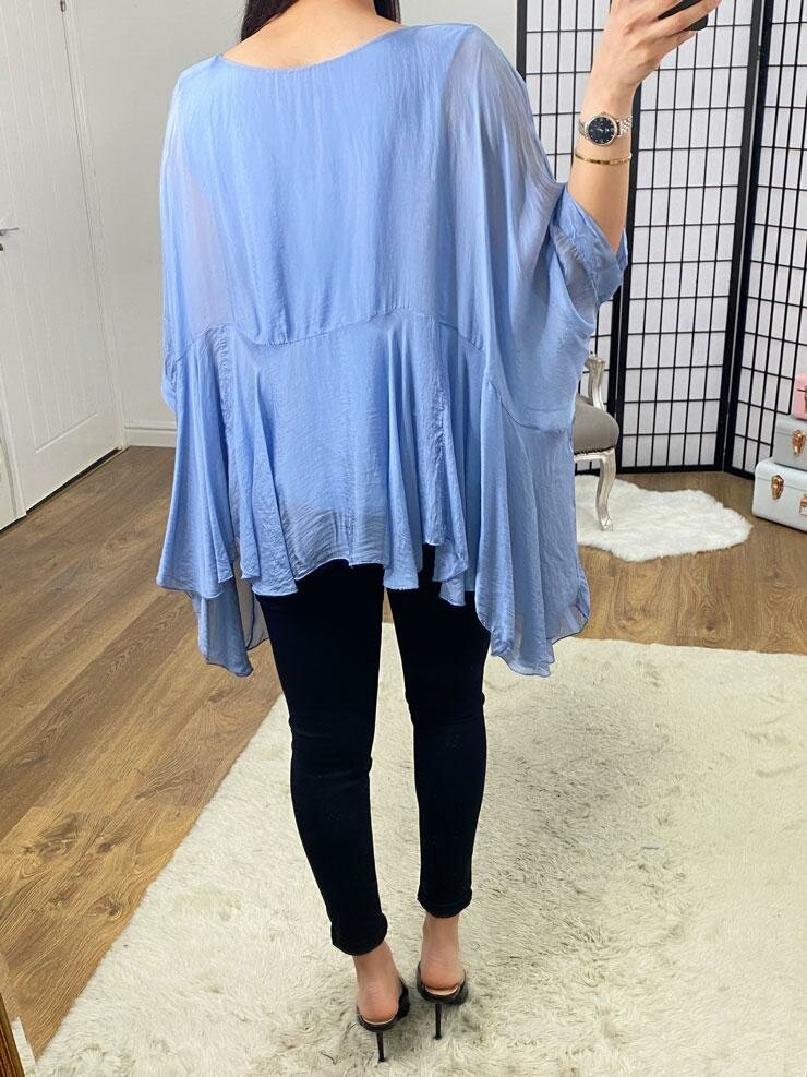 Careena Silk Floaty Double Layer Top