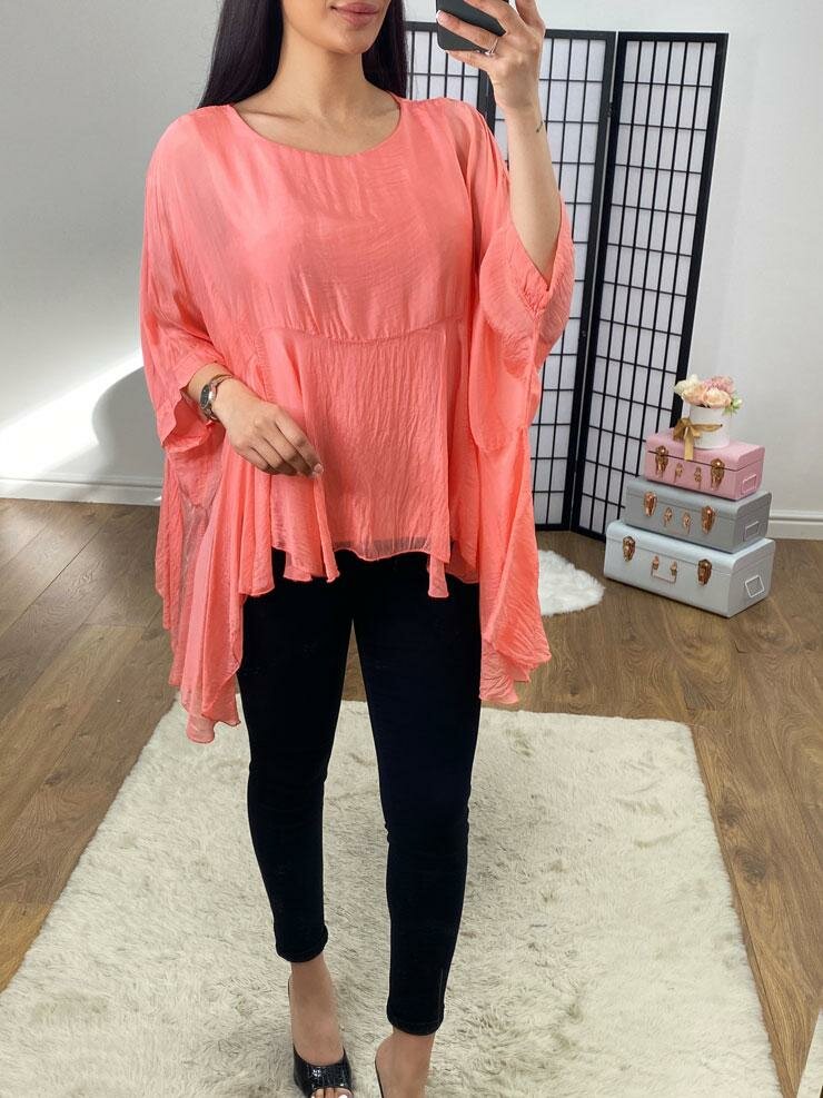 Careena Silk Floaty Double Layer Top