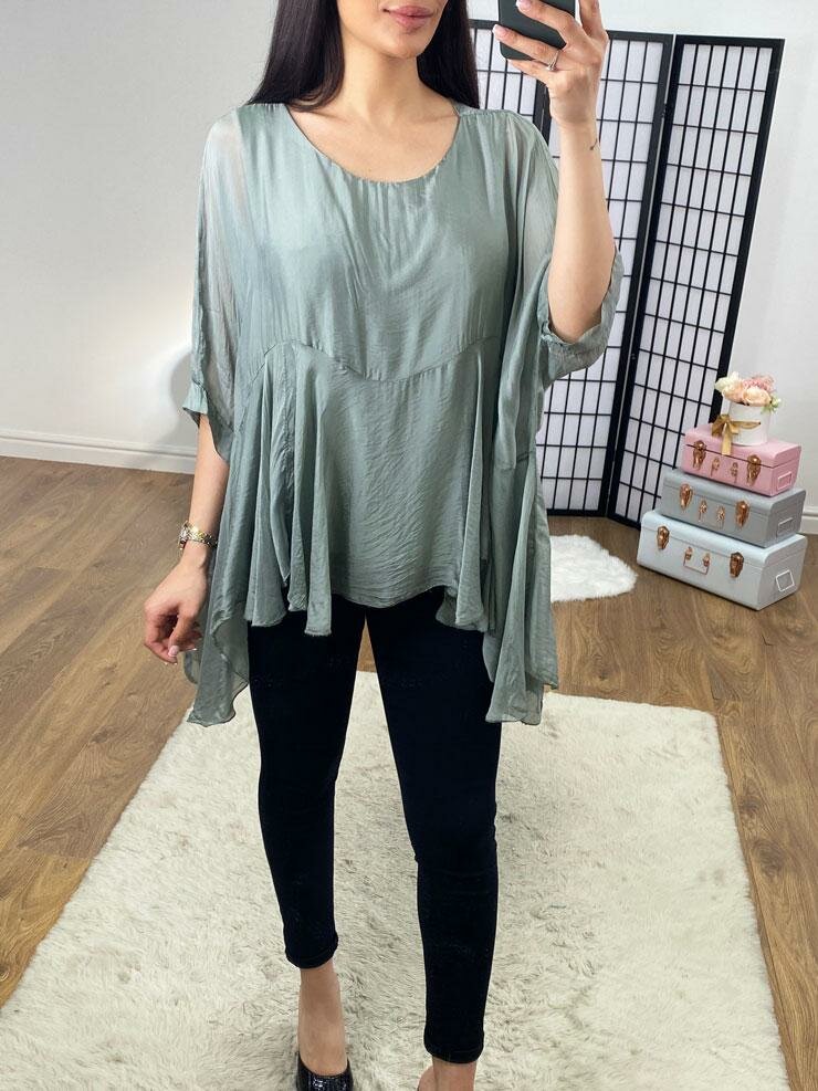 Careena Silk Floaty Double Layer Top