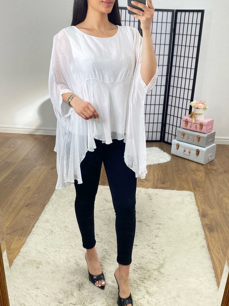 Careena Silk Floaty Double Layer Top