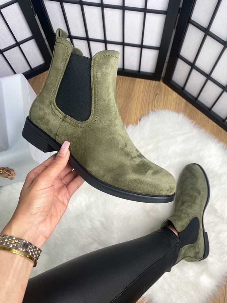 Daisey Faux Suede Slip On Chelsea Boots