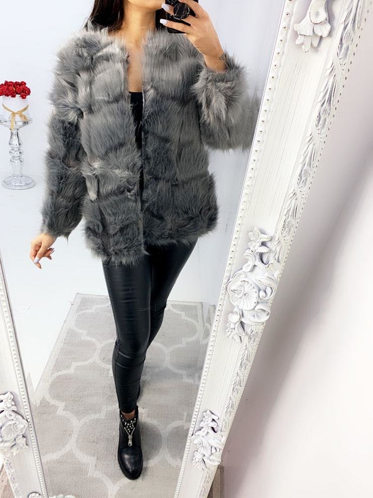 Dayton Faux Fur Panelled Coat