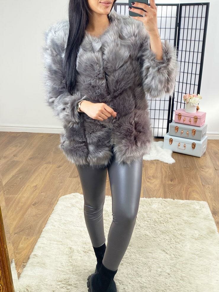 Dayton Faux Fur Panelled Coat
