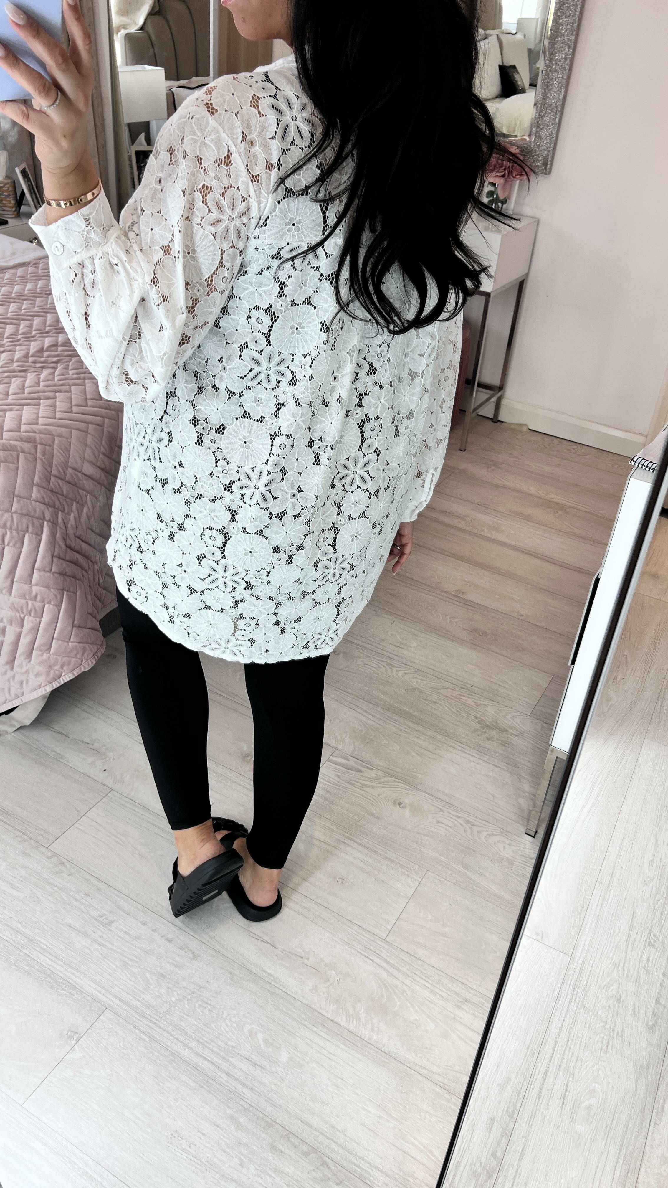 Denison Lace Pussybow Blouse