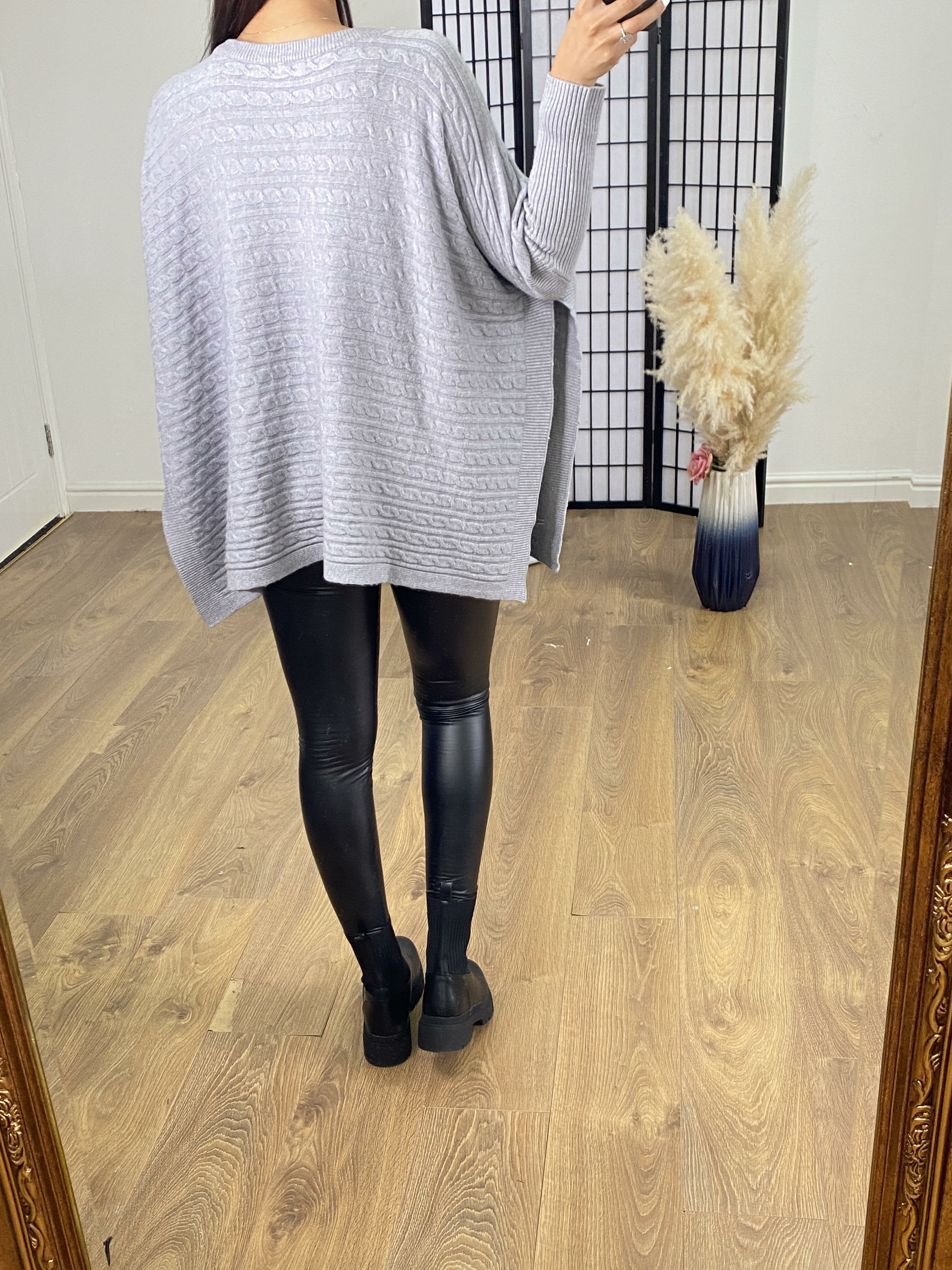 Dexter Cable Knit Side Split Jumper