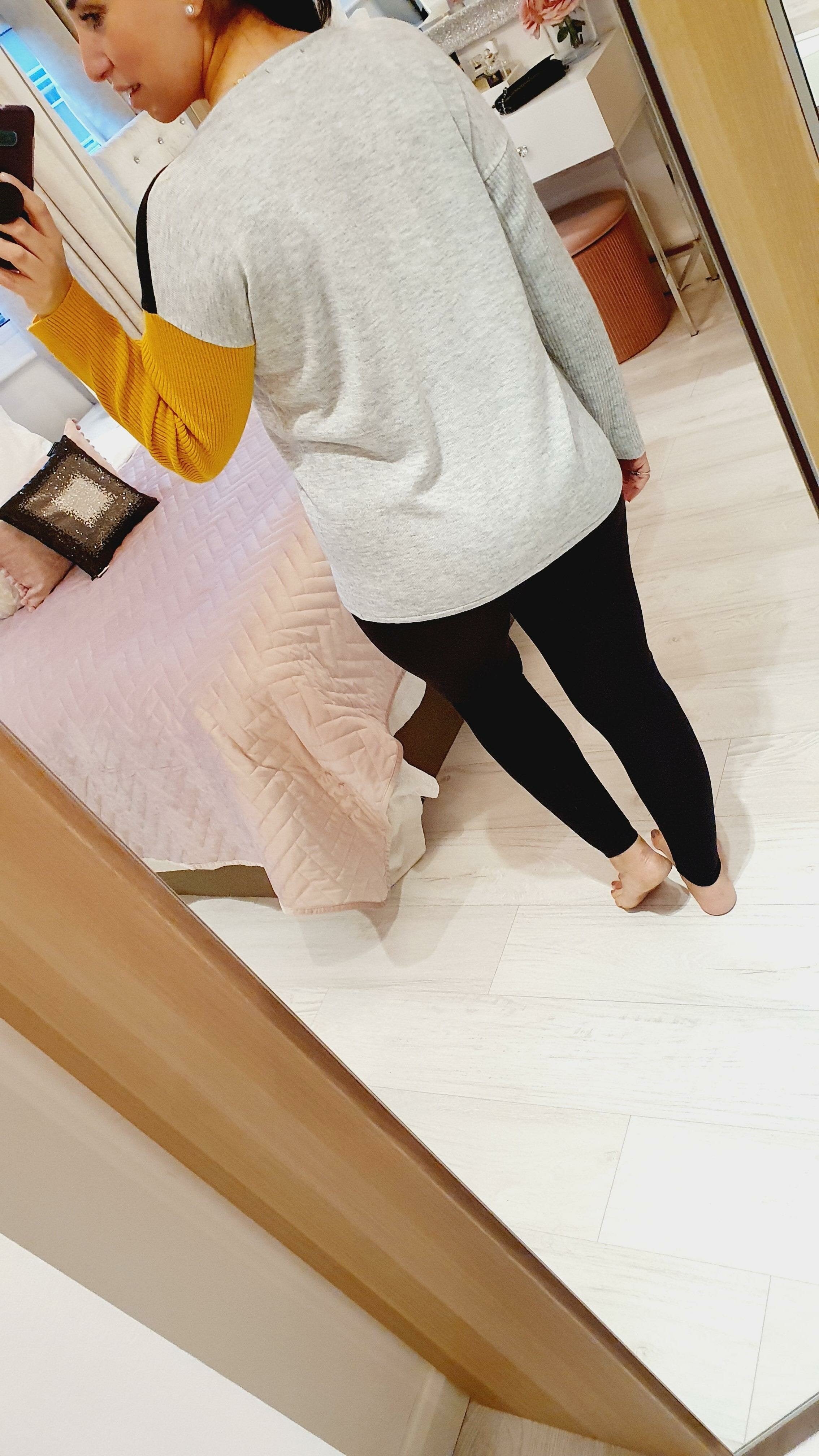 Gabbie Mustard Ribbed Stripe Detail Thin Knit Jumper