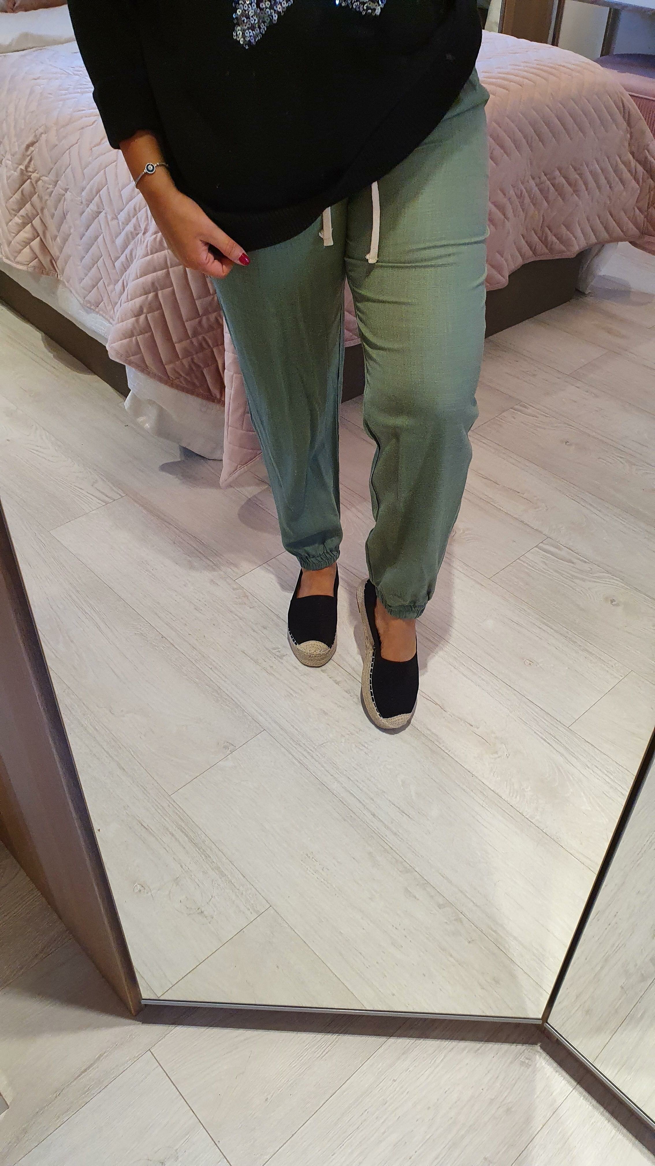 Tannon Loose Fit Linen Style Paper Bag Trousers