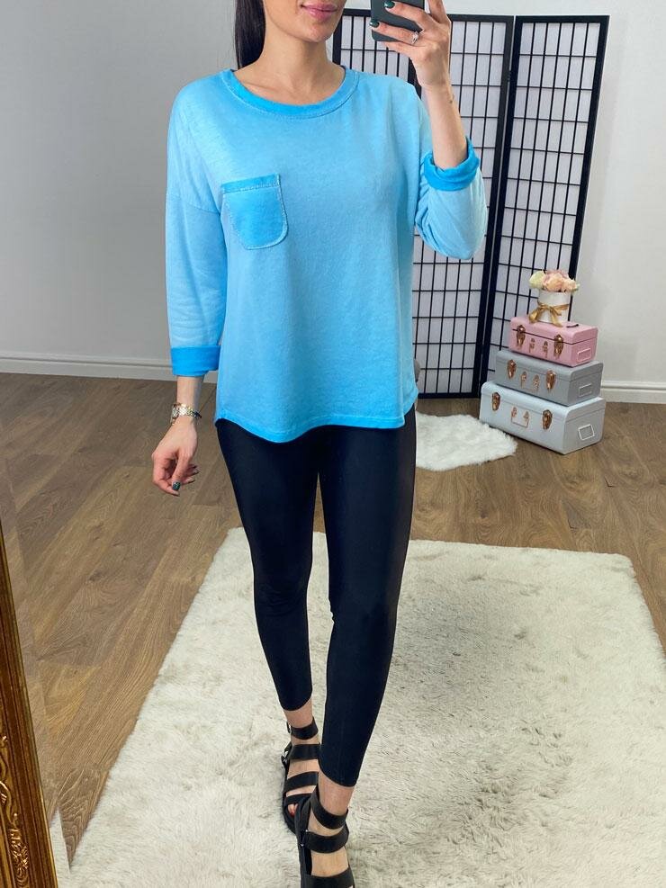 Fenley Silver Metallic Thread Detail Lightweight Sweatshirt