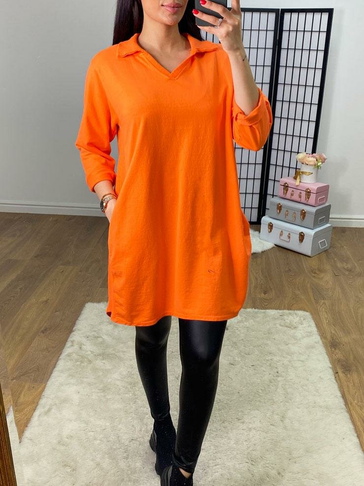 Flora Ribbed Detail Longline Sweatshirt