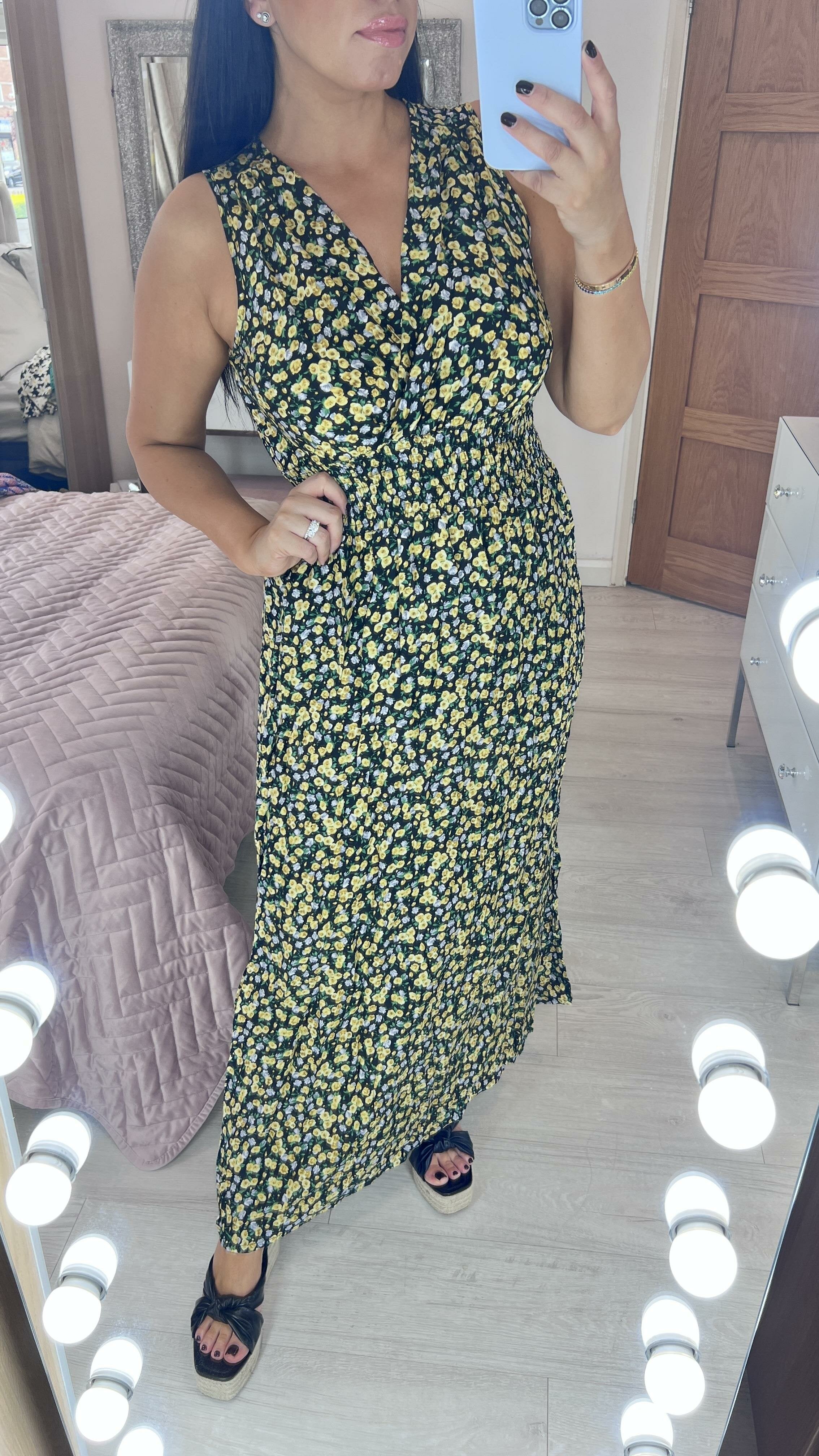 Gillian Floral Print Maxi Dress