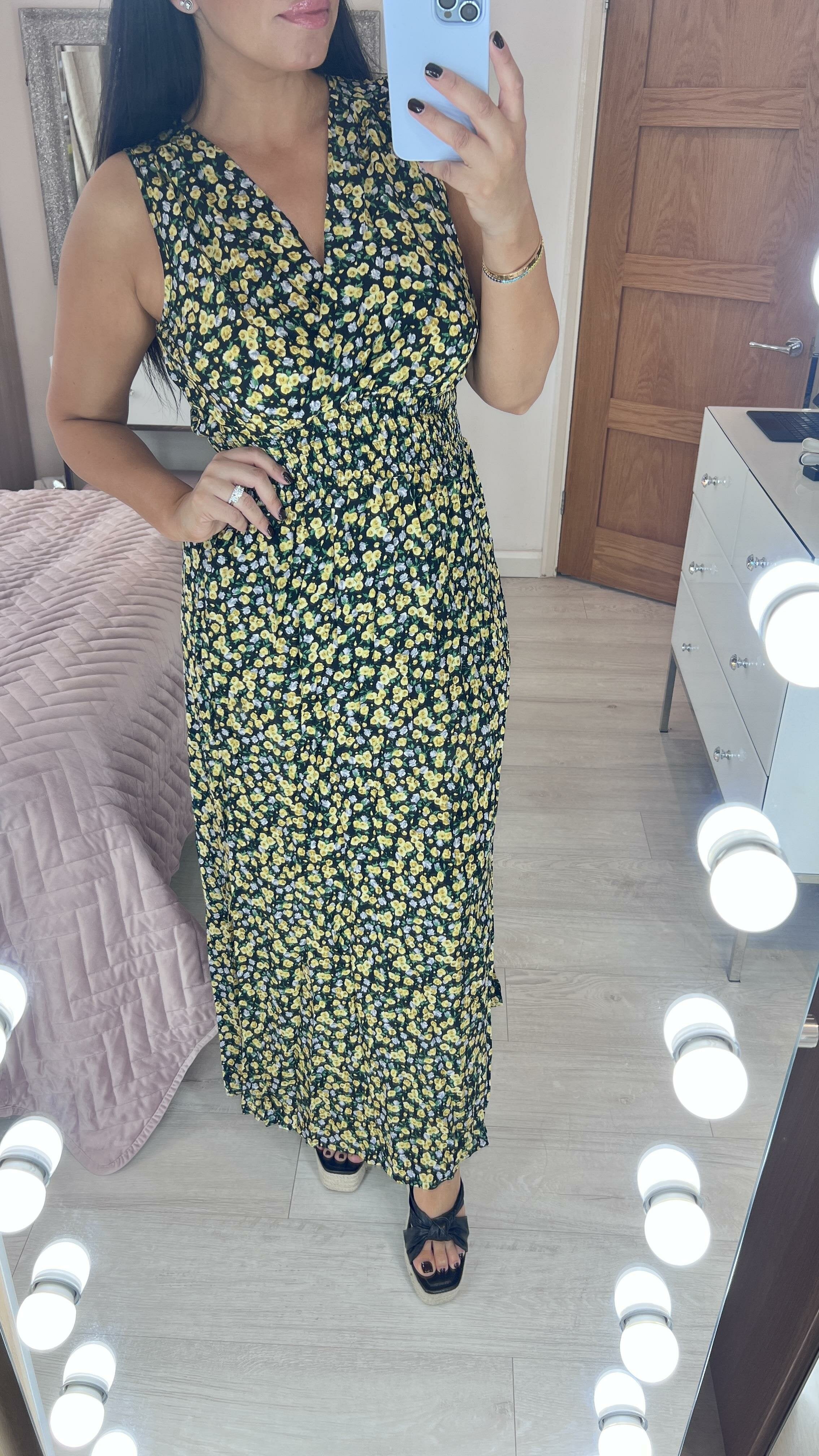 Gillian Floral Print Maxi Dress