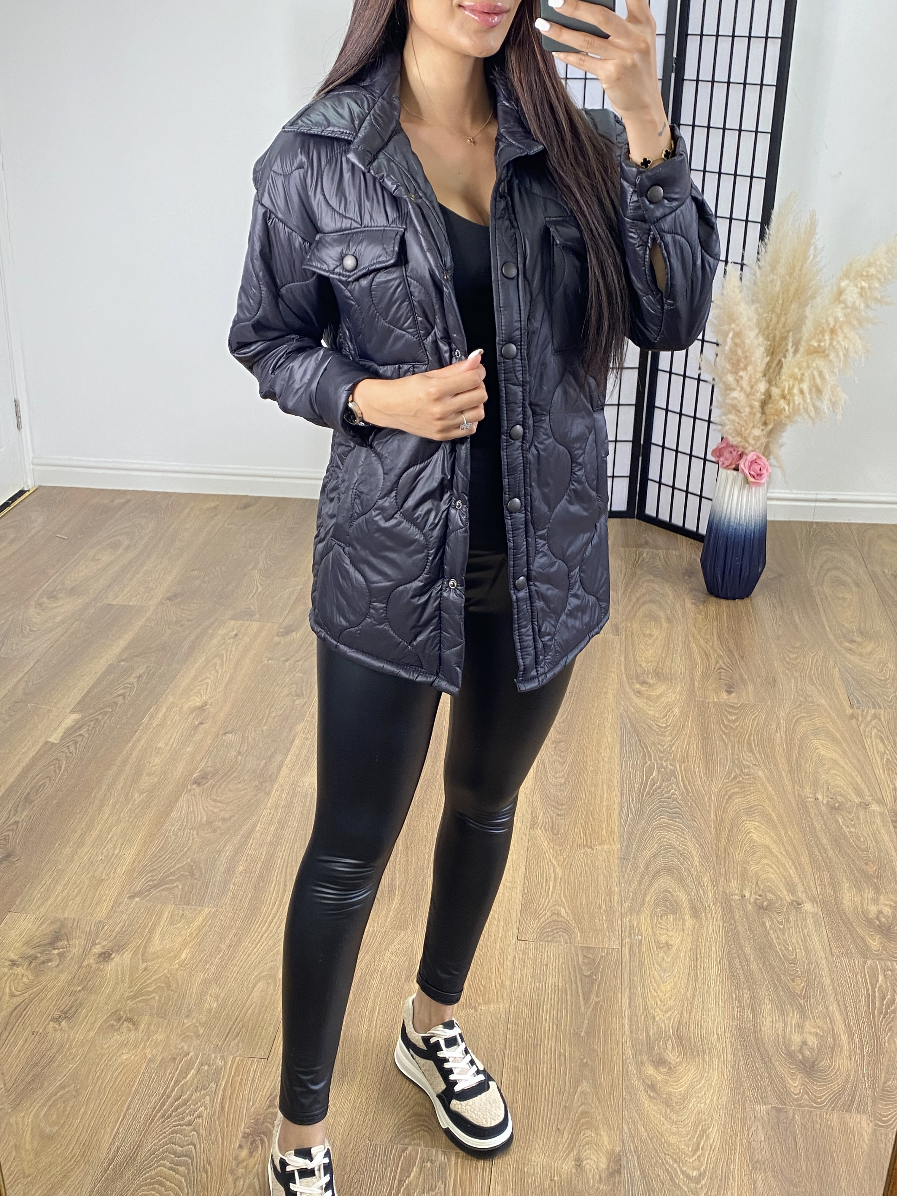 Gitana Black Lightweight Padded Jacket