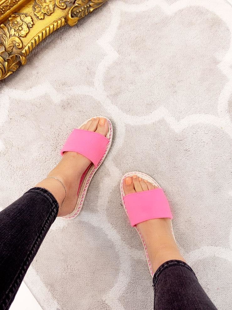 Idene Plain Faux Suede Sliders