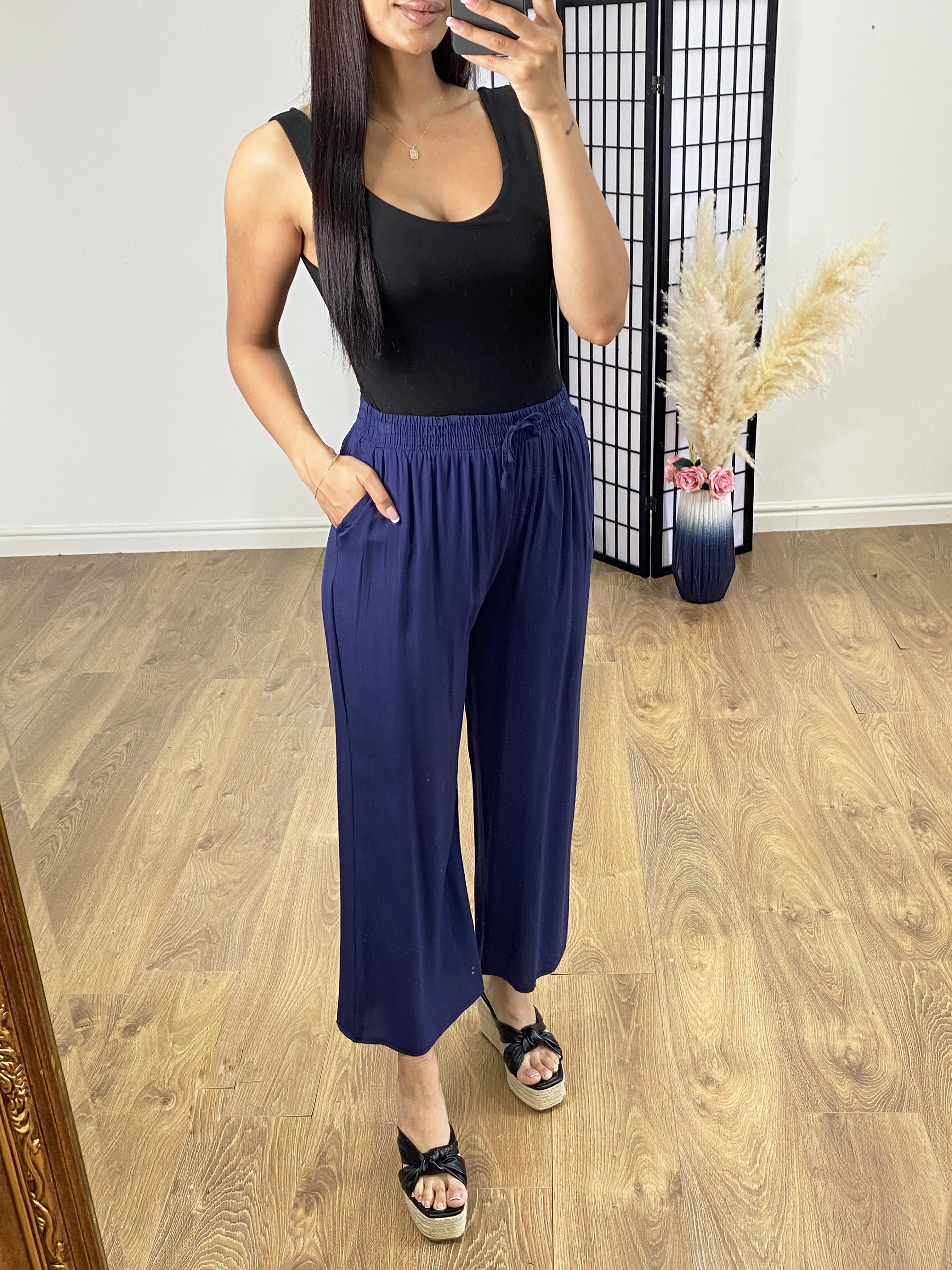 Glenn Plain Elasticated Waist Trouser