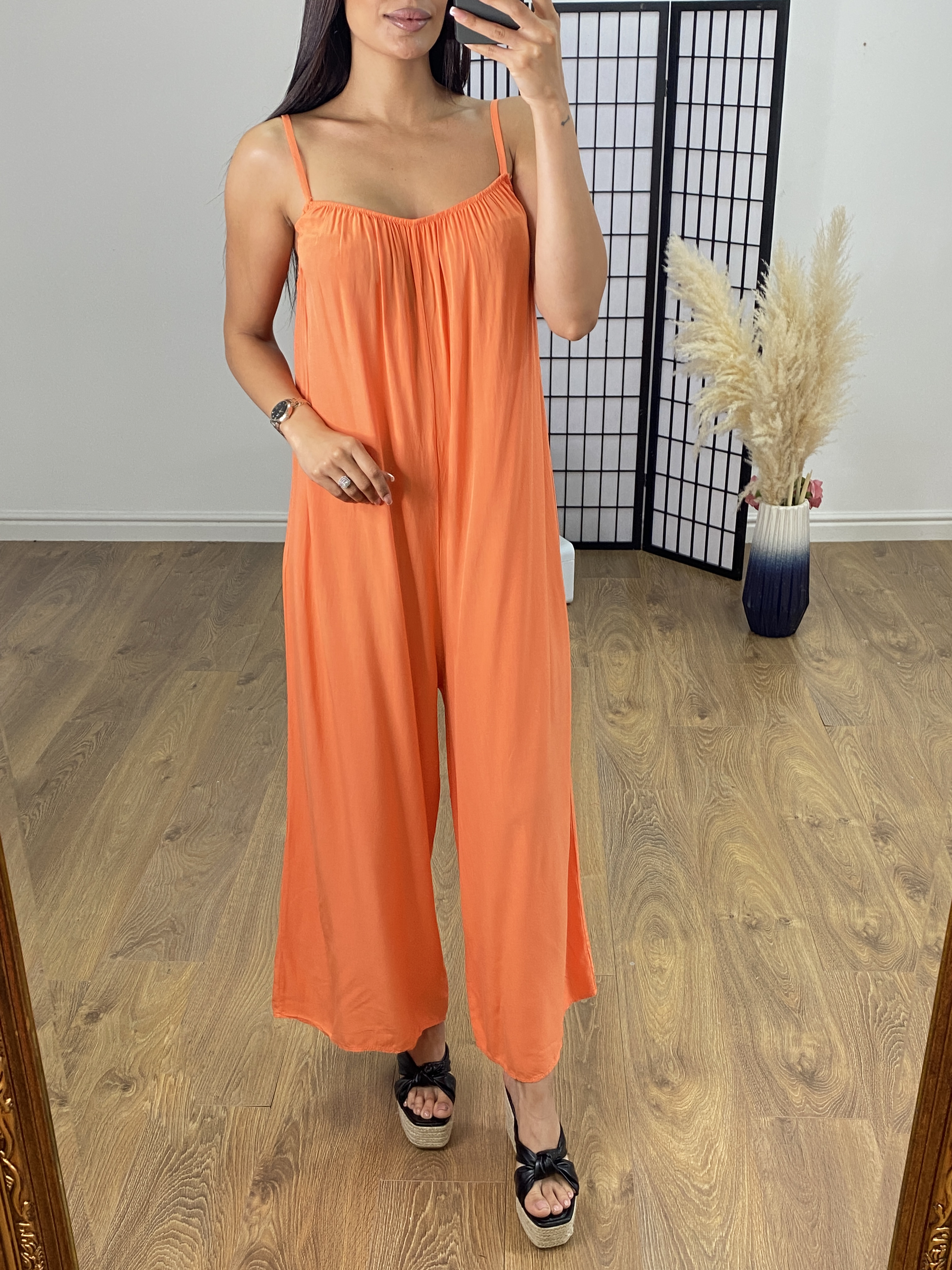 Jamie-Lynn Plain Wide Leg Jumpsuit