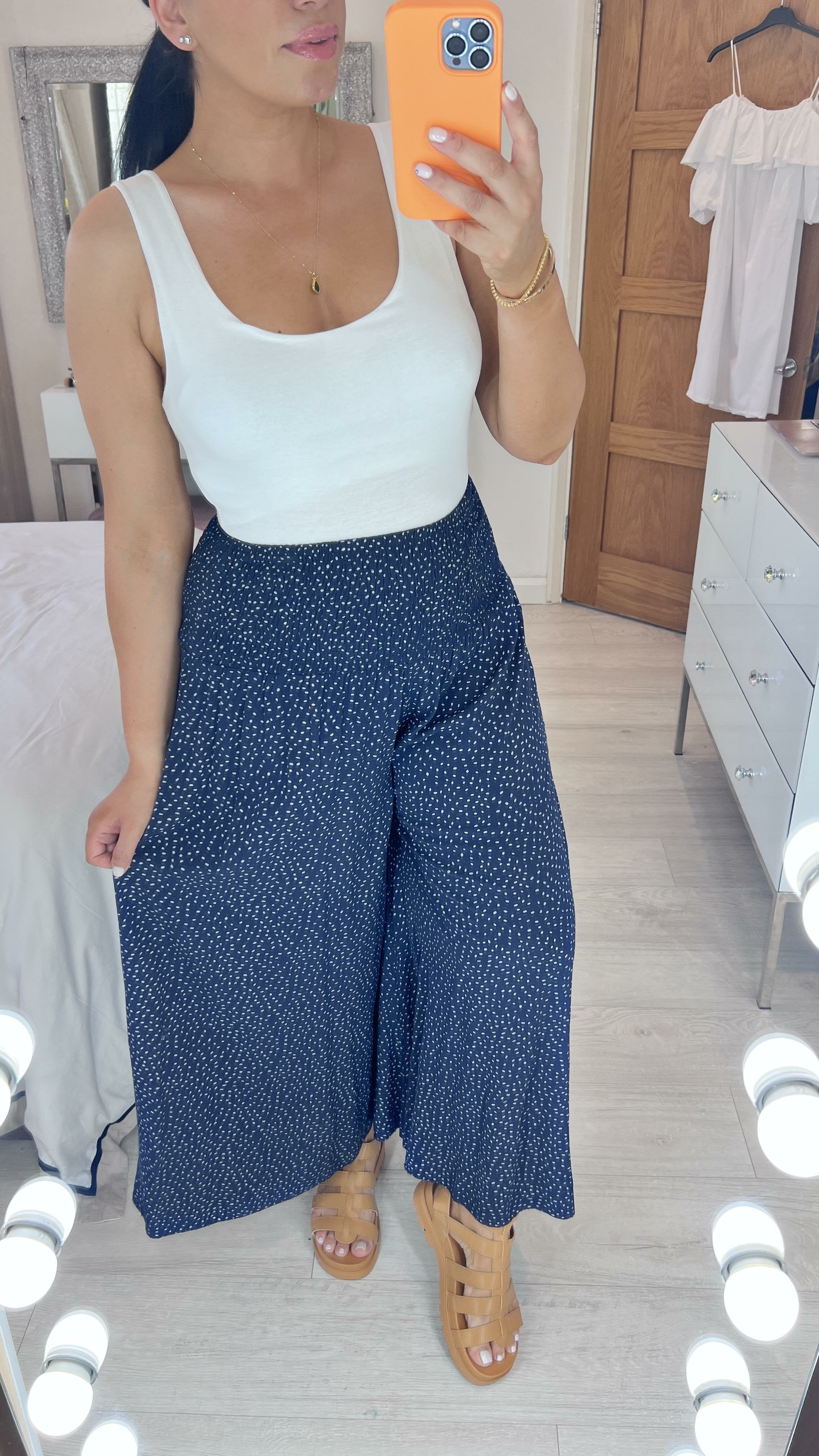 Saigon Polka Dot Palazzo Trouser