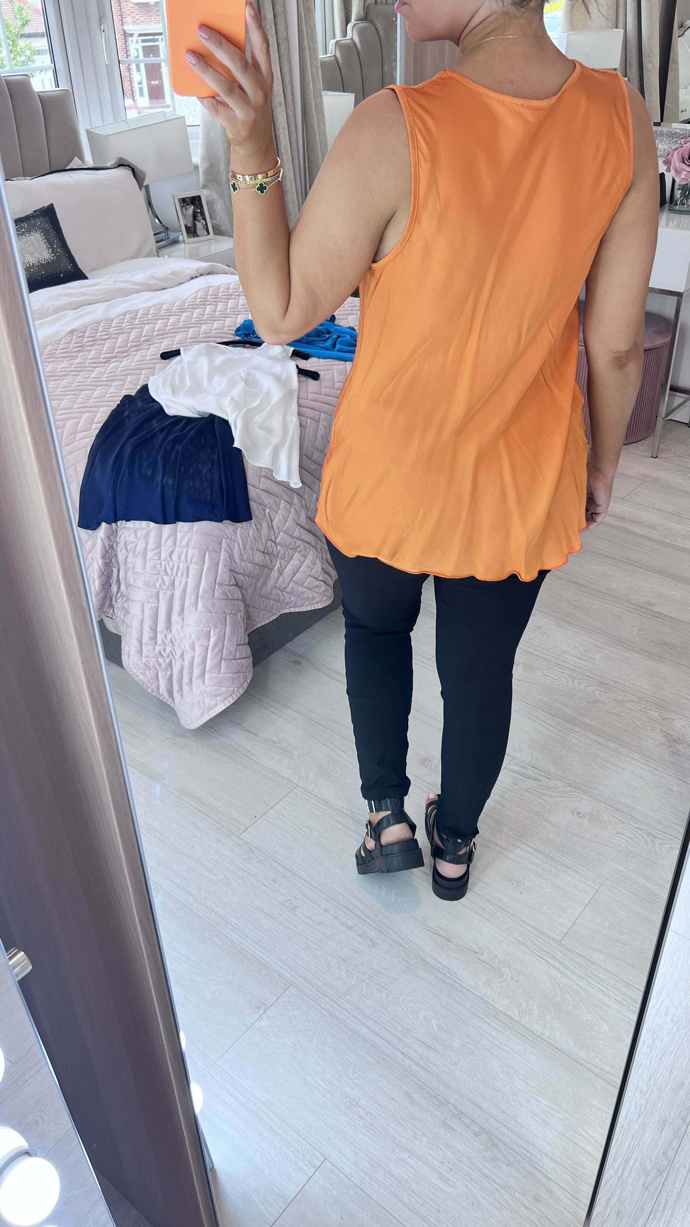 Lilibet Satin Cowl Neck Top