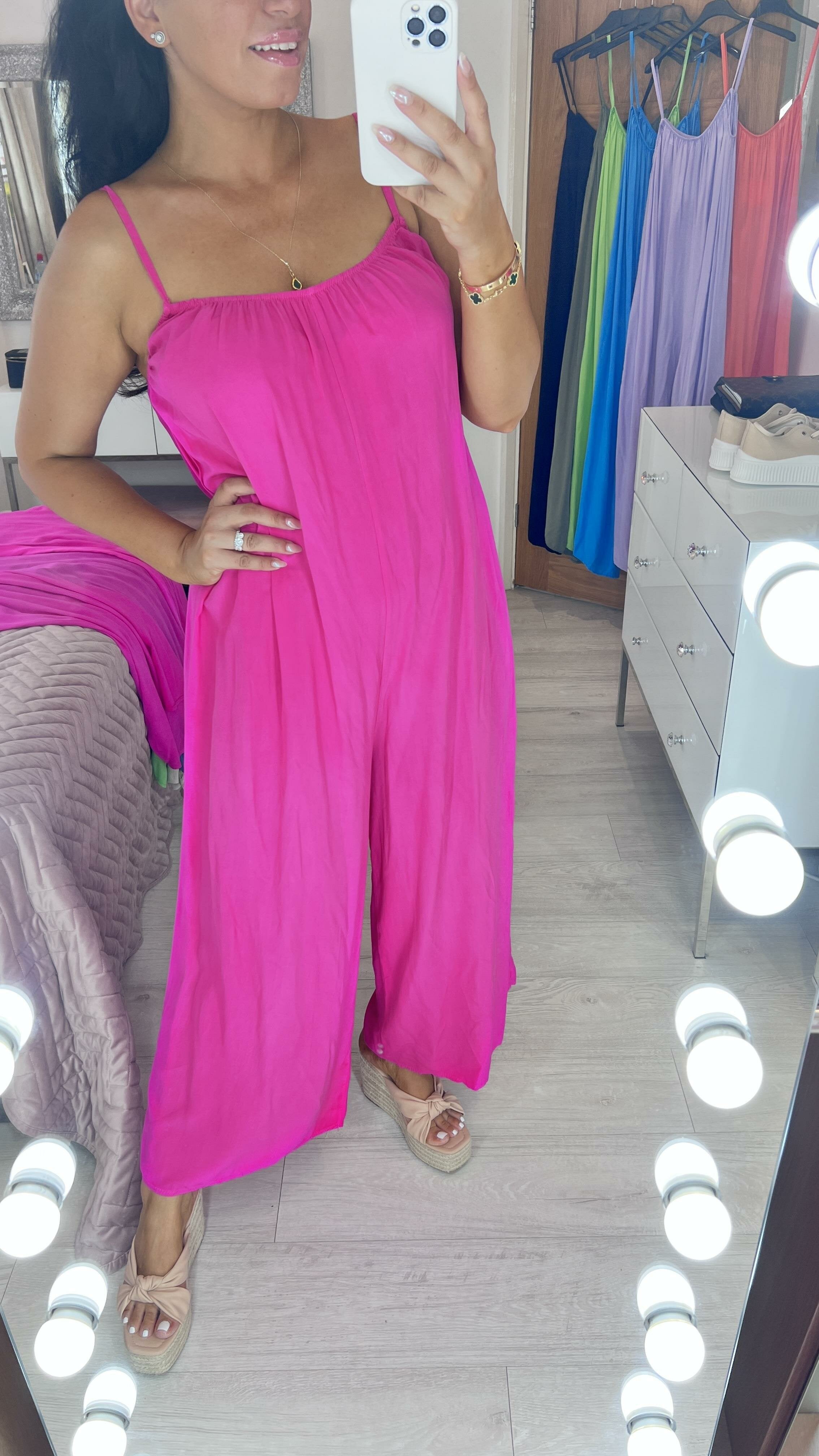 Jamie-Lynn Plain Wide Leg Jumpsuit